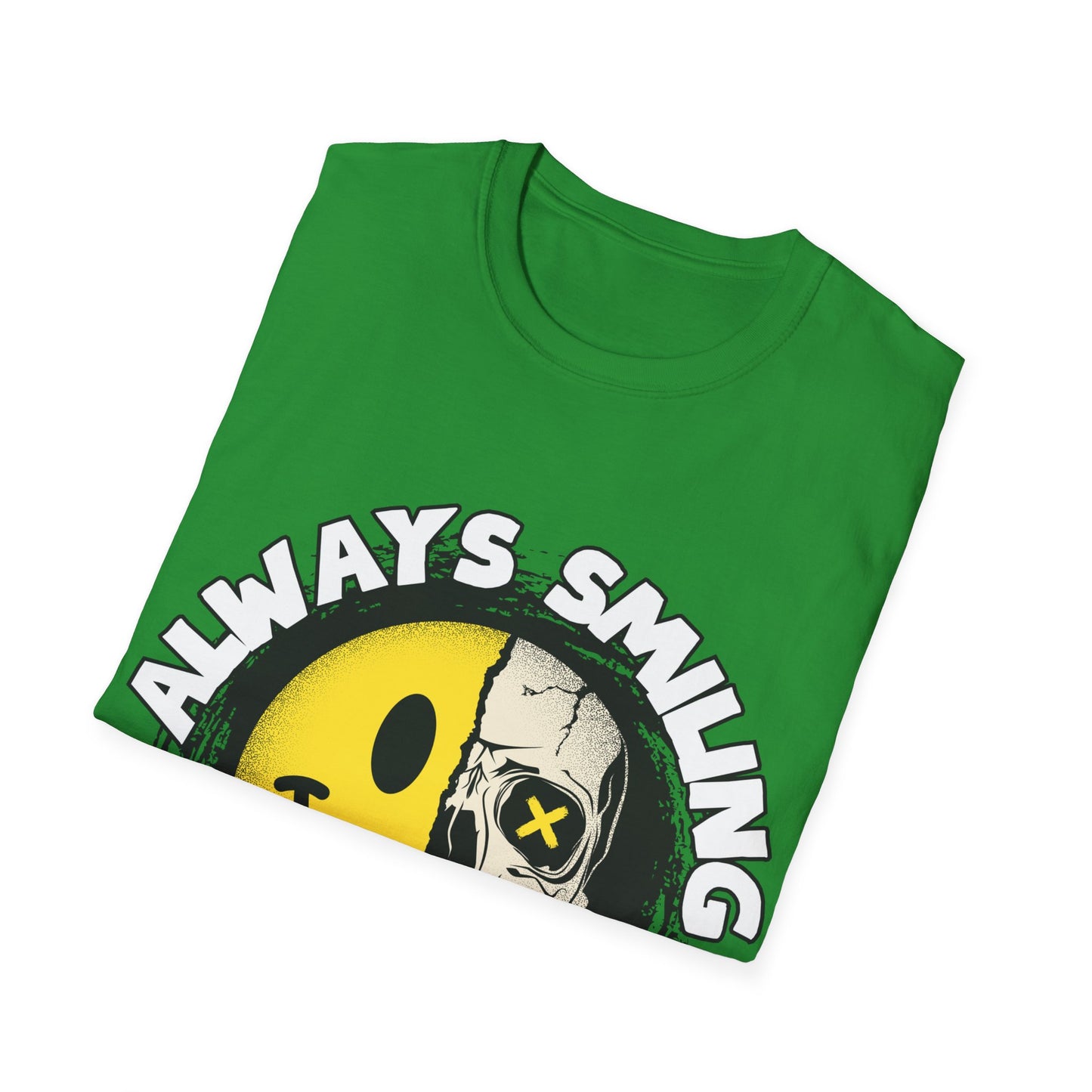 Always Smiling But Dead Inside Unisex Softstyle T-Shirt