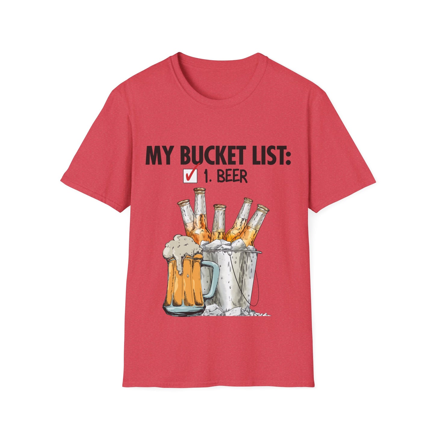 My Beer Bucket List Unisex Softstyle T-Shirt