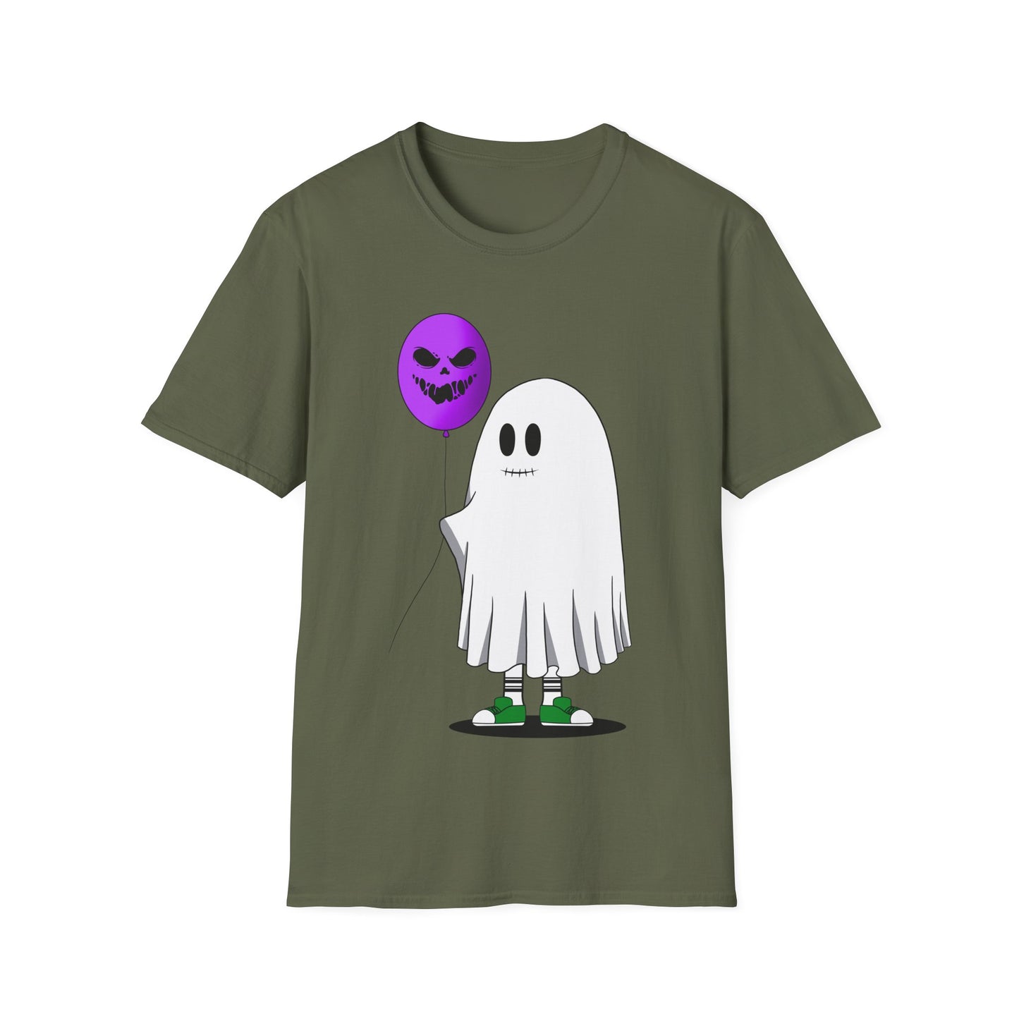 Halloween Balloon Ghost Unisex Softstyle T-Shirt