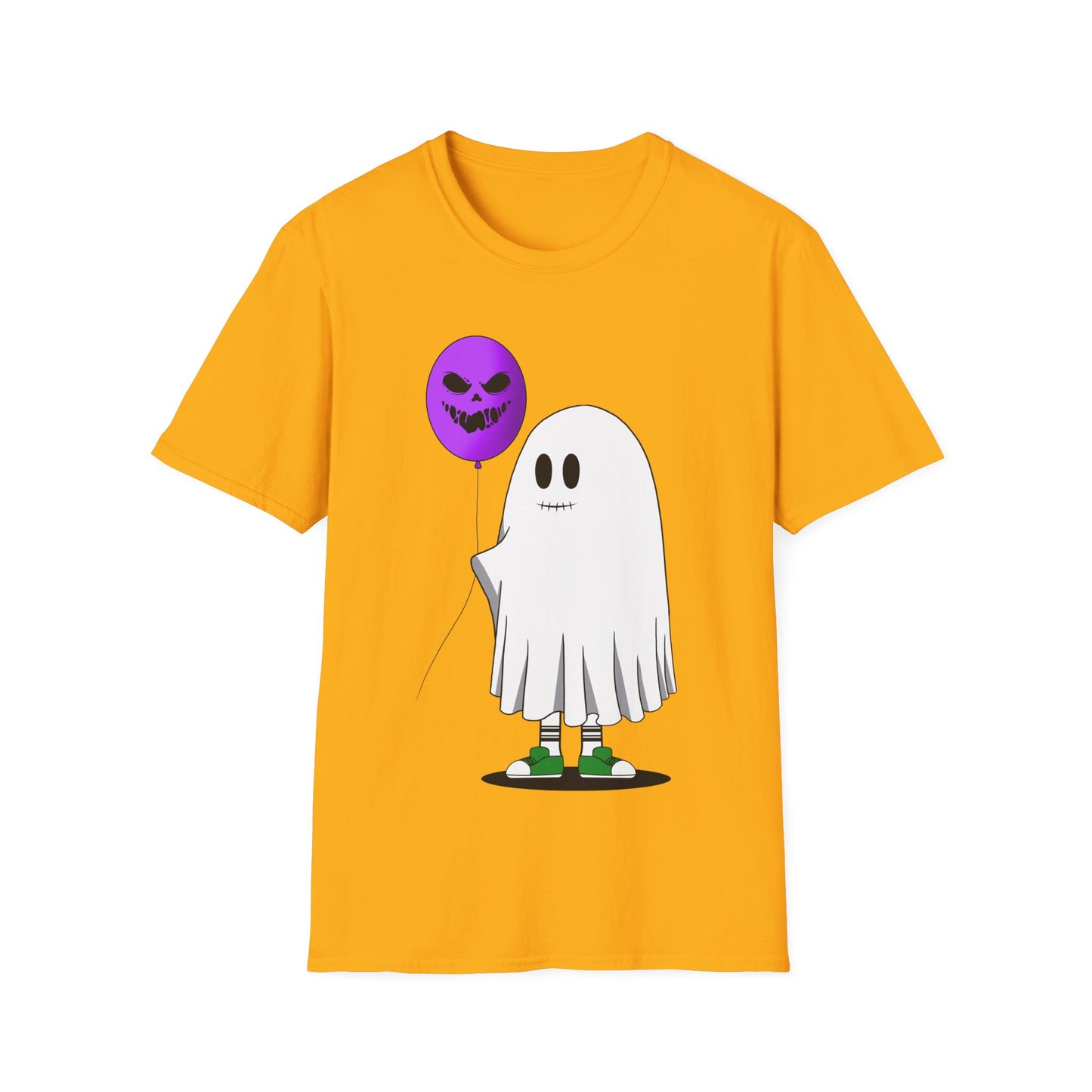 Halloween Balloon Ghost Unisex Softstyle T-Shirt