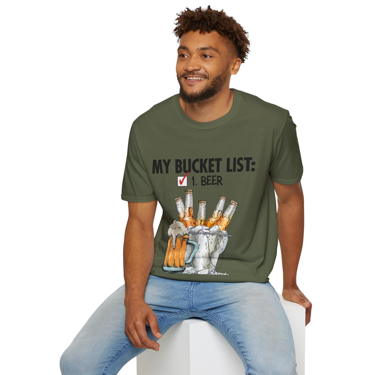 My Beer Bucket List Unisex Softstyle T-Shirt