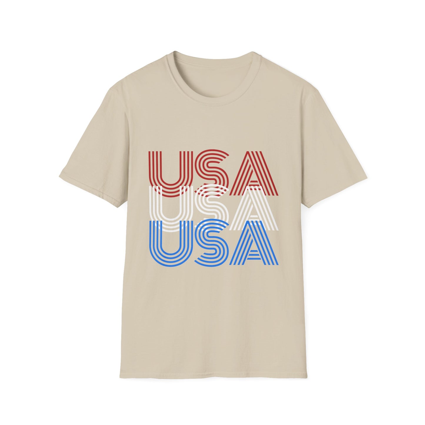 USA USA USA Unisex Softstyle T-Shirt