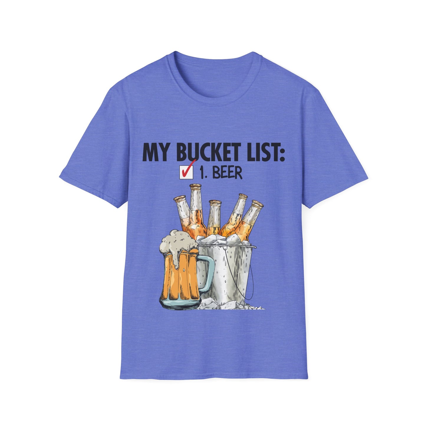 My Beer Bucket List Unisex Softstyle T-Shirt