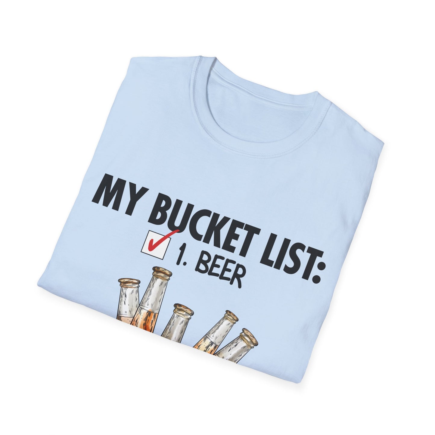 My Beer Bucket List Unisex Softstyle T-Shirt