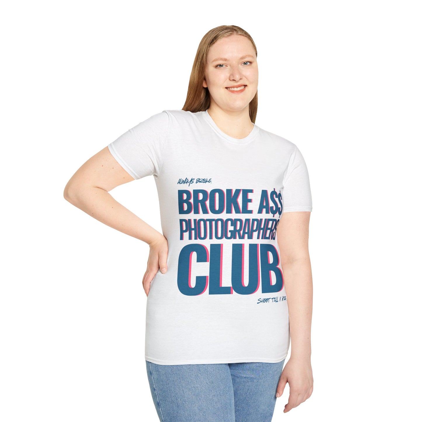 Broke A$$ Photographers Club Unisex Softstyle T-Shirt