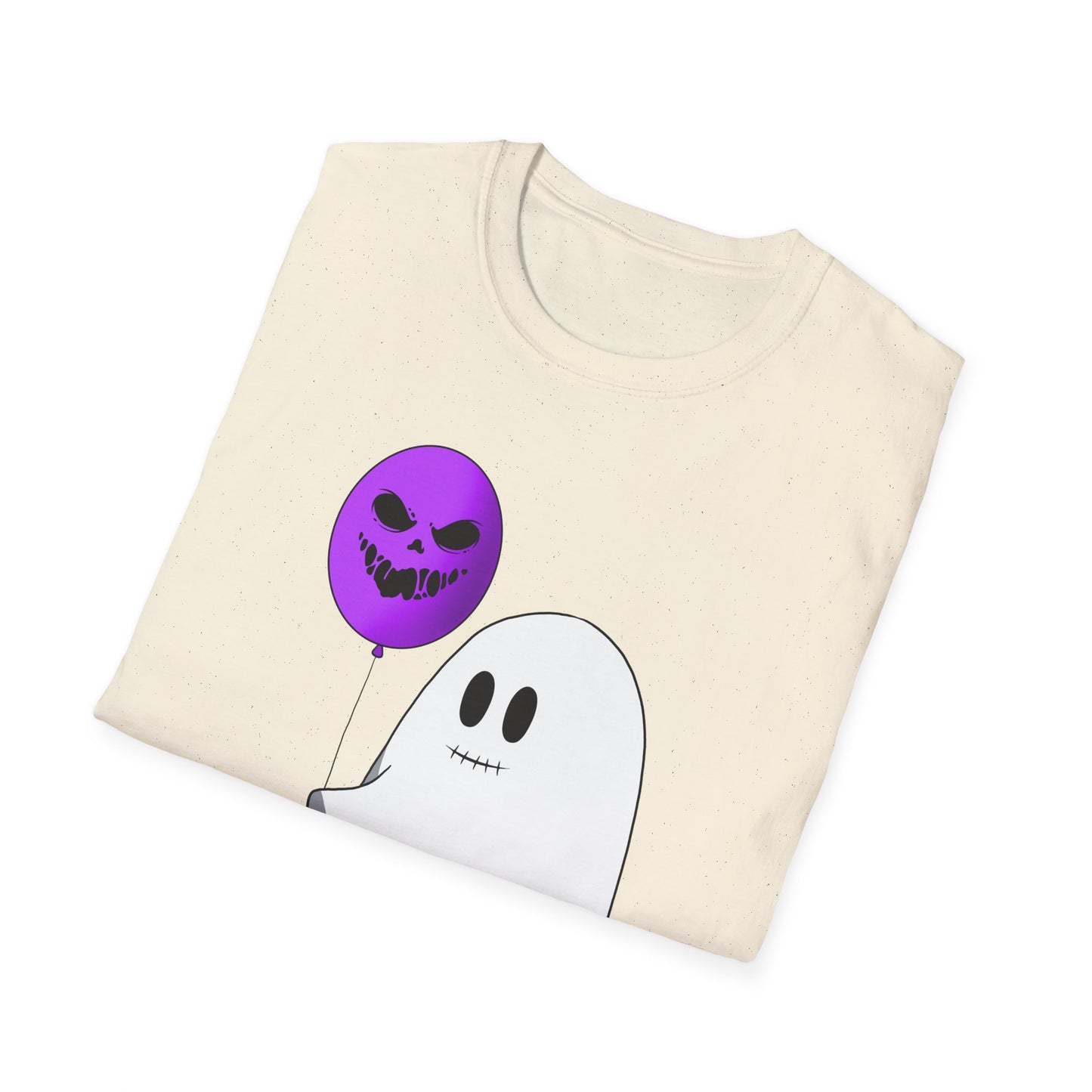 Halloween Balloon Ghost Unisex Softstyle T-Shirt