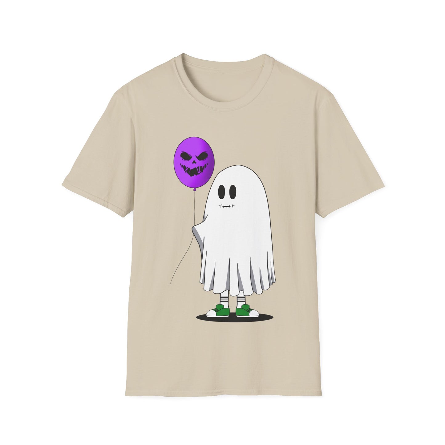 Halloween Balloon Ghost Unisex Softstyle T-Shirt