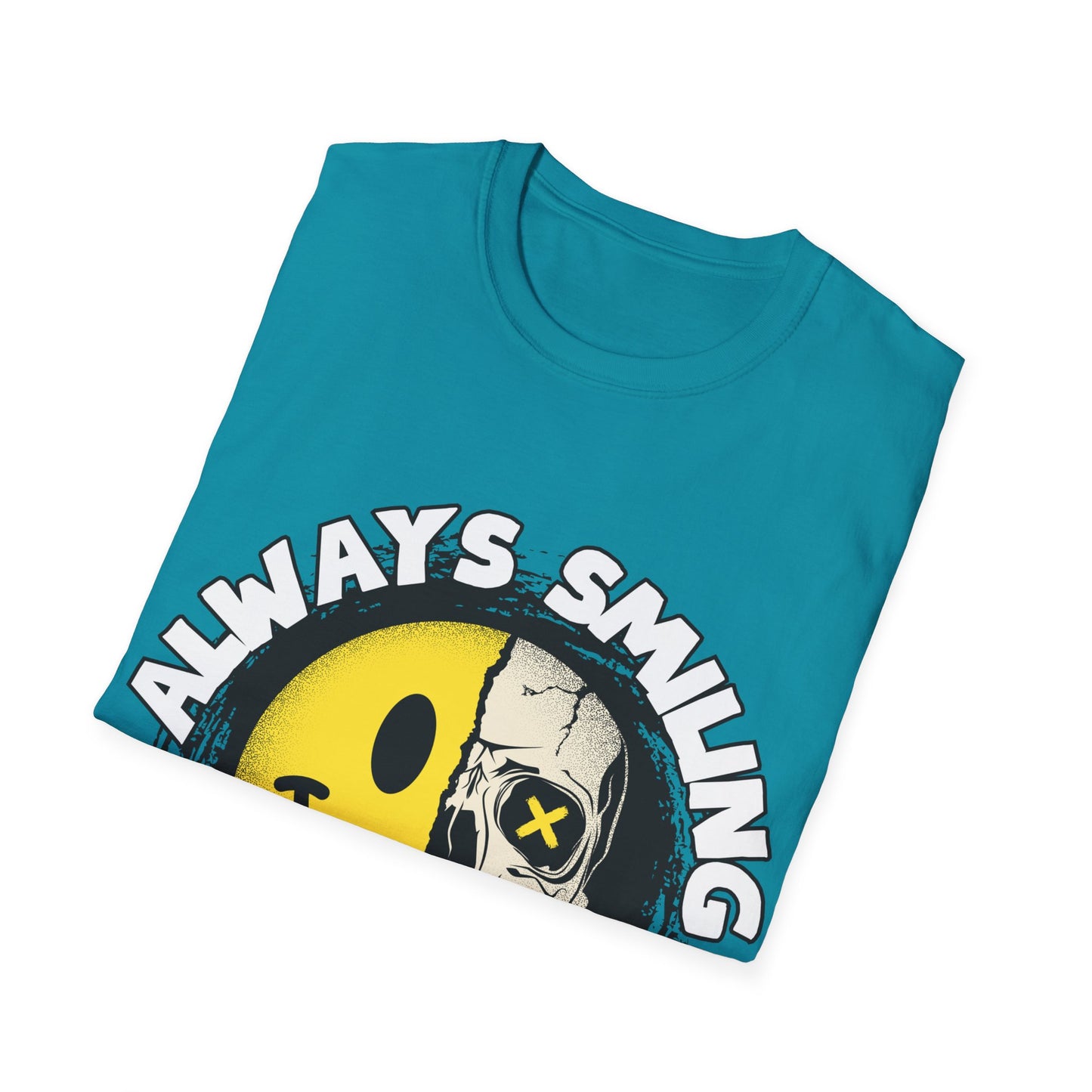Always Smiling But Dead Inside Unisex Softstyle T-Shirt