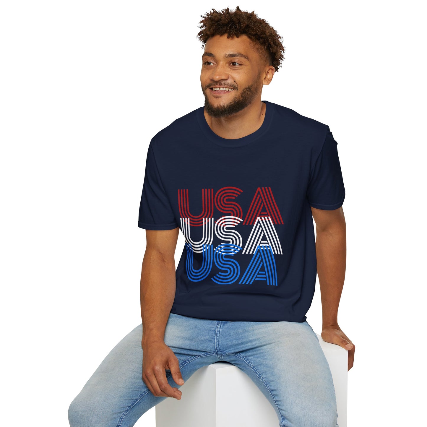 USA USA USA Unisex Softstyle T-Shirt