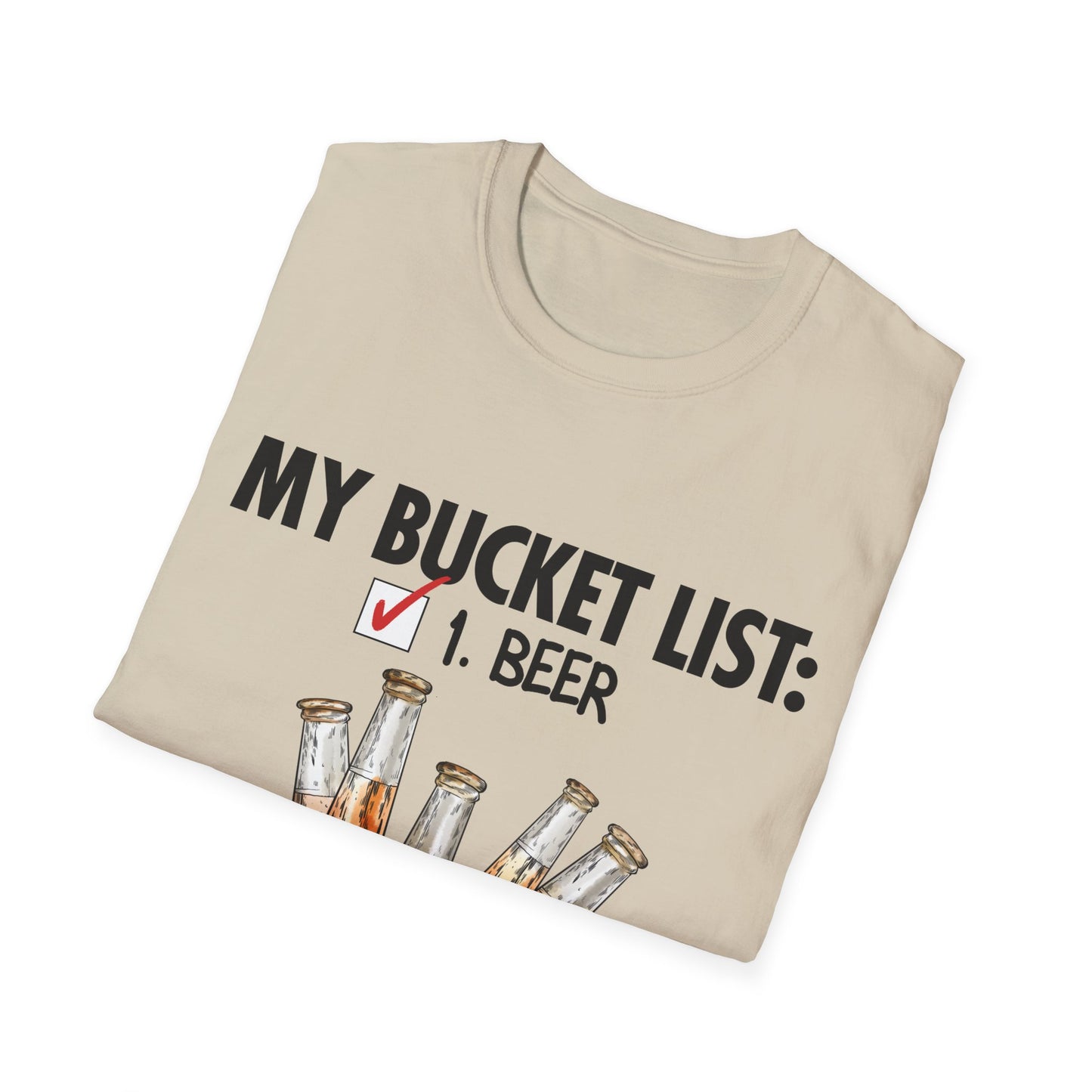 My Beer Bucket List Unisex Softstyle T-Shirt