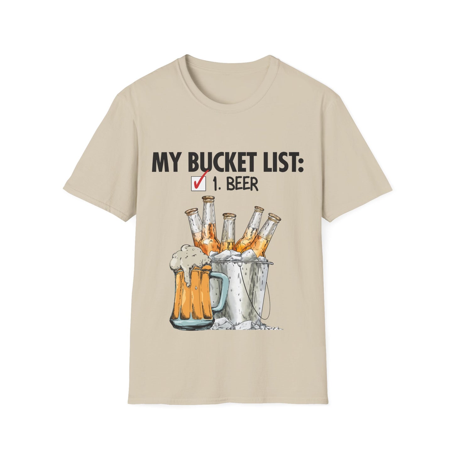 My Beer Bucket List Unisex Softstyle T-Shirt