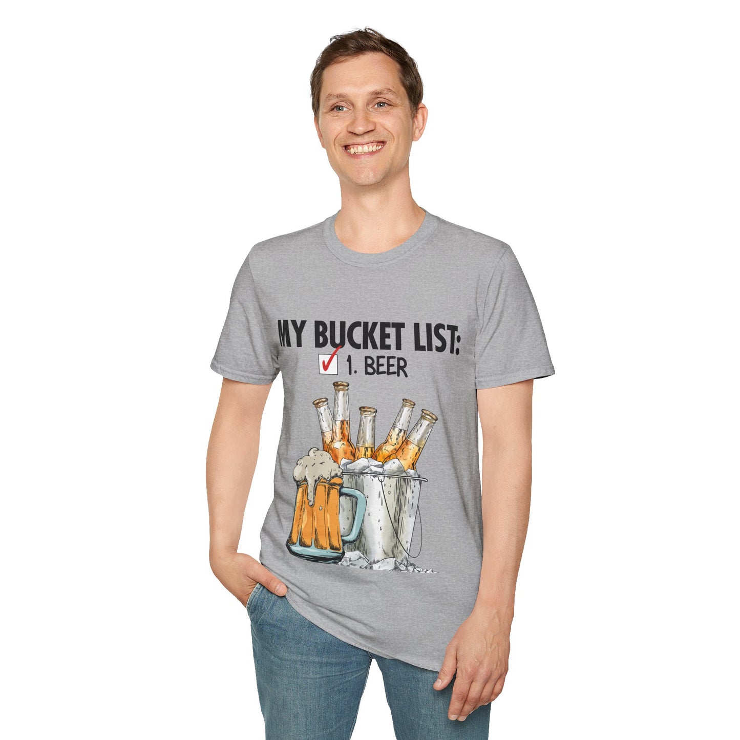 My Beer Bucket List Unisex Softstyle T-Shirt