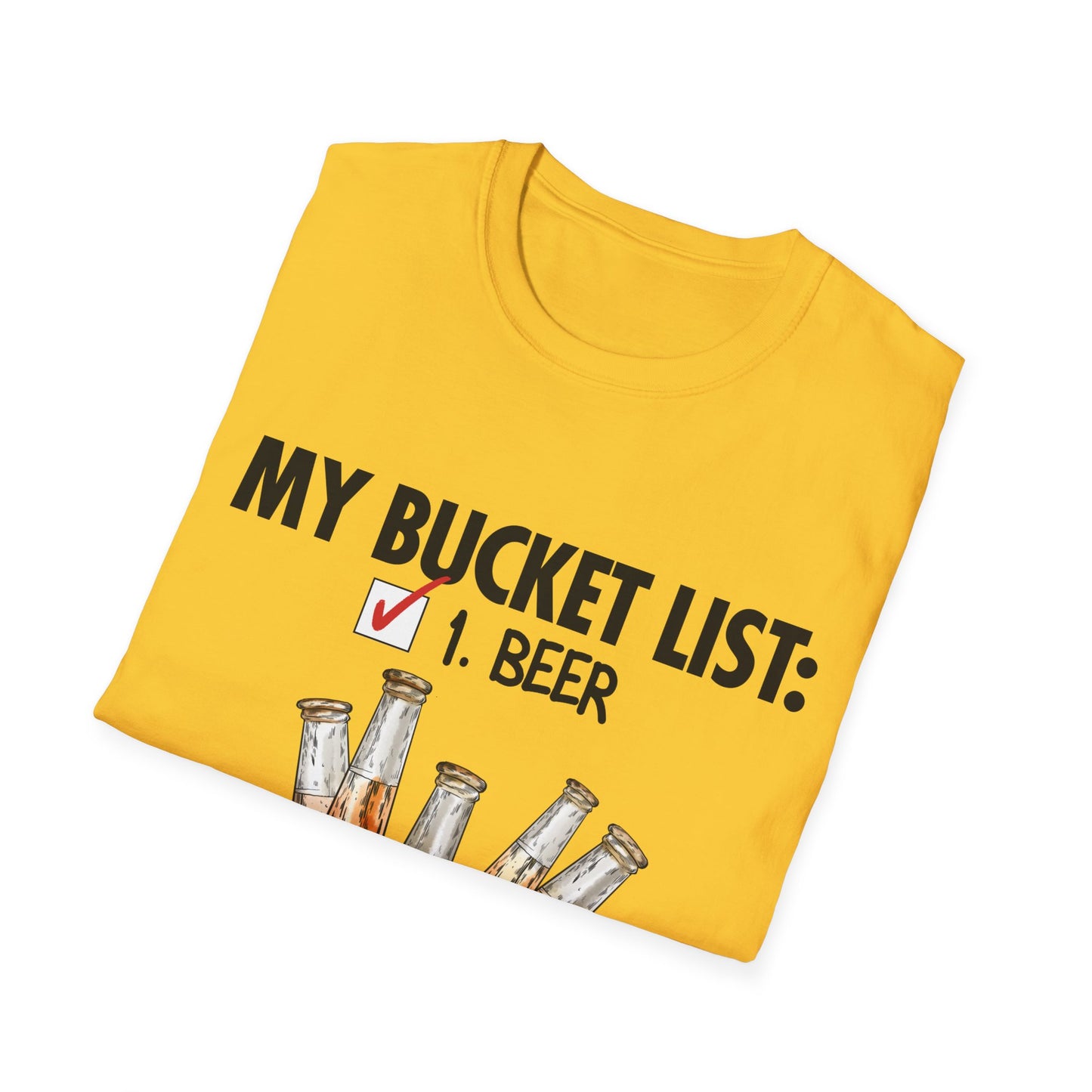 My Beer Bucket List Unisex Softstyle T-Shirt