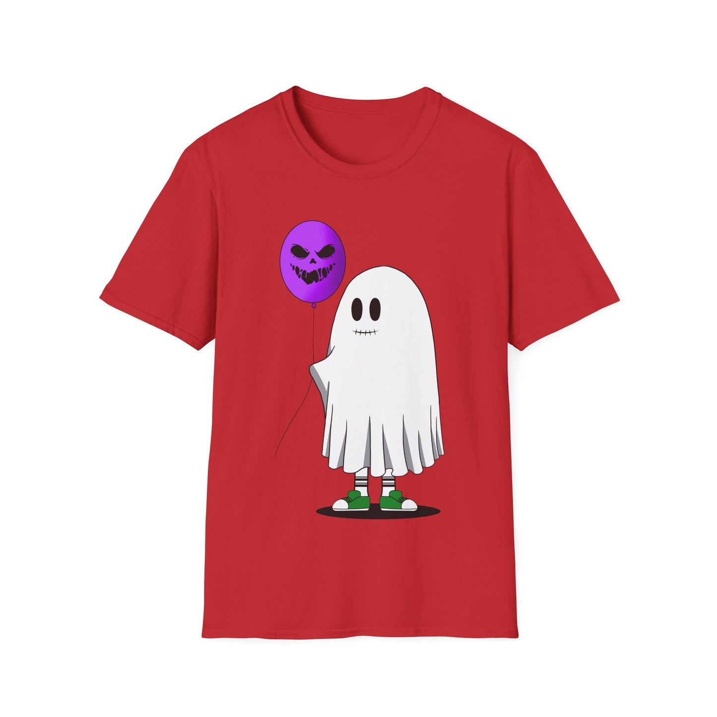Halloween Balloon Ghost Unisex Softstyle T-Shirt