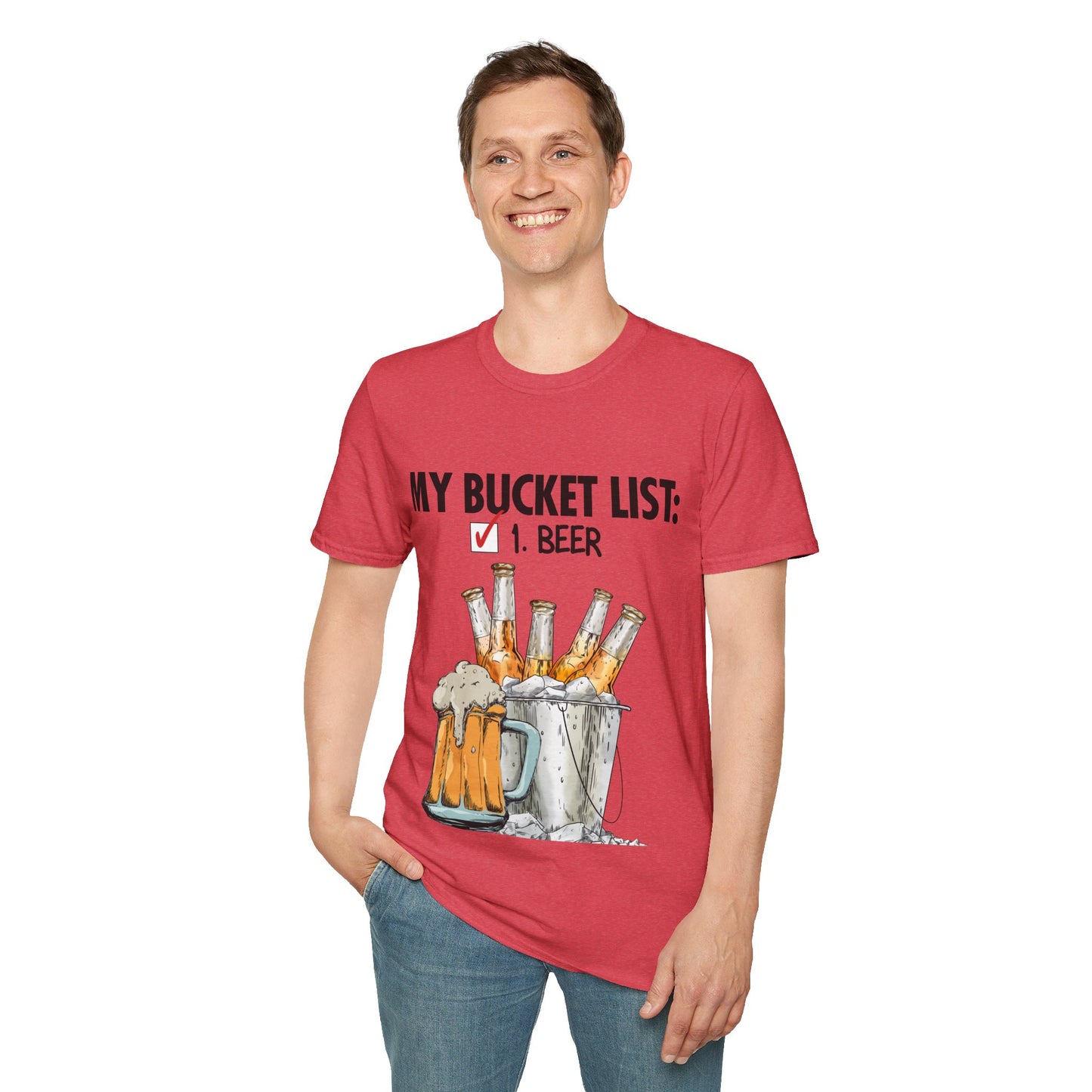 My Beer Bucket List Unisex Softstyle T-Shirt