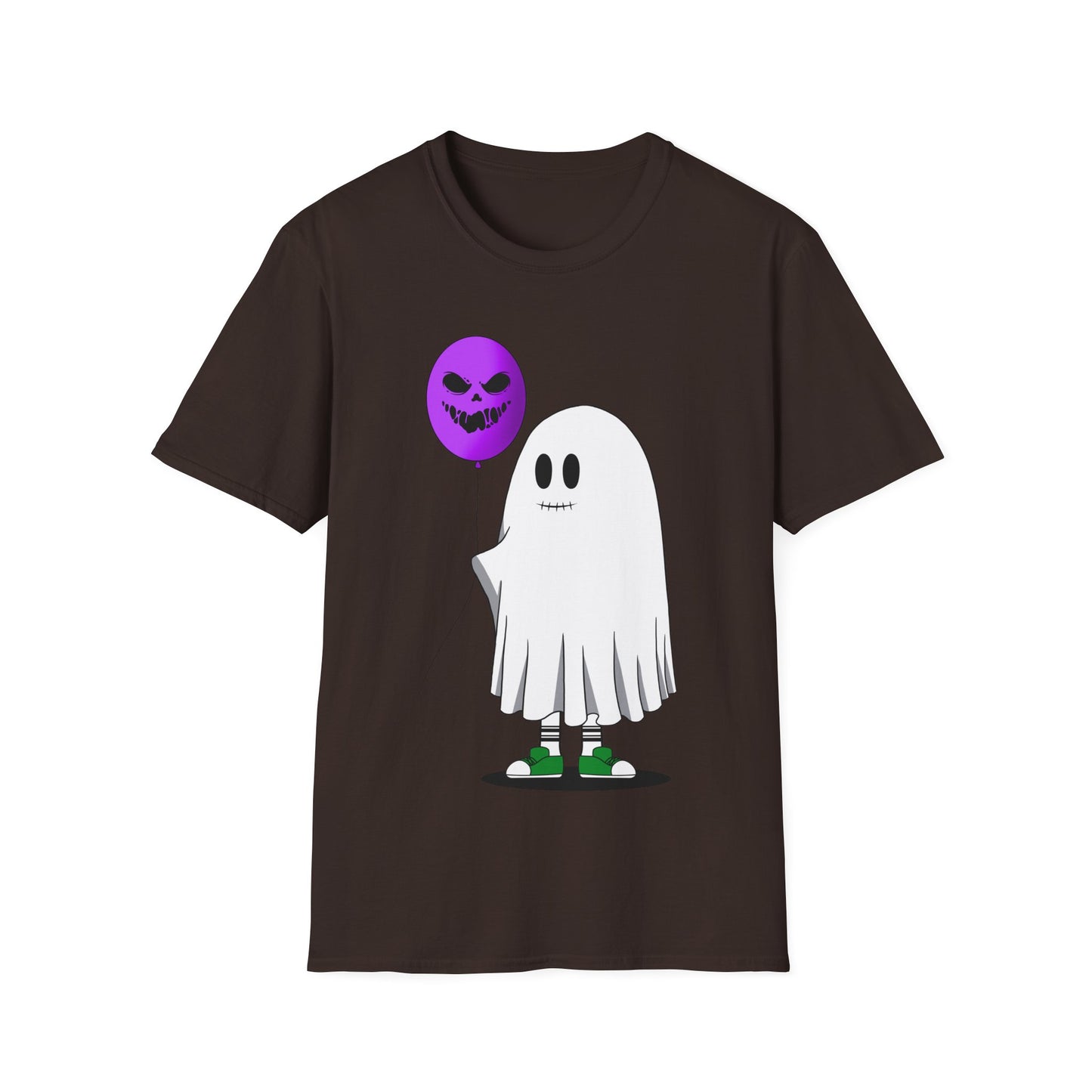 Halloween Balloon Ghost Unisex Softstyle T-Shirt