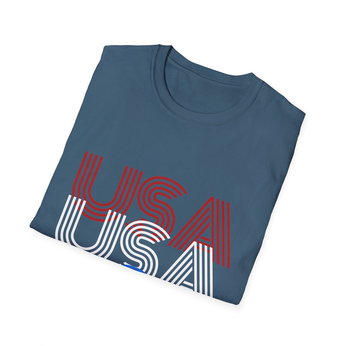 USA USA USA Unisex Softstyle T-Shirt