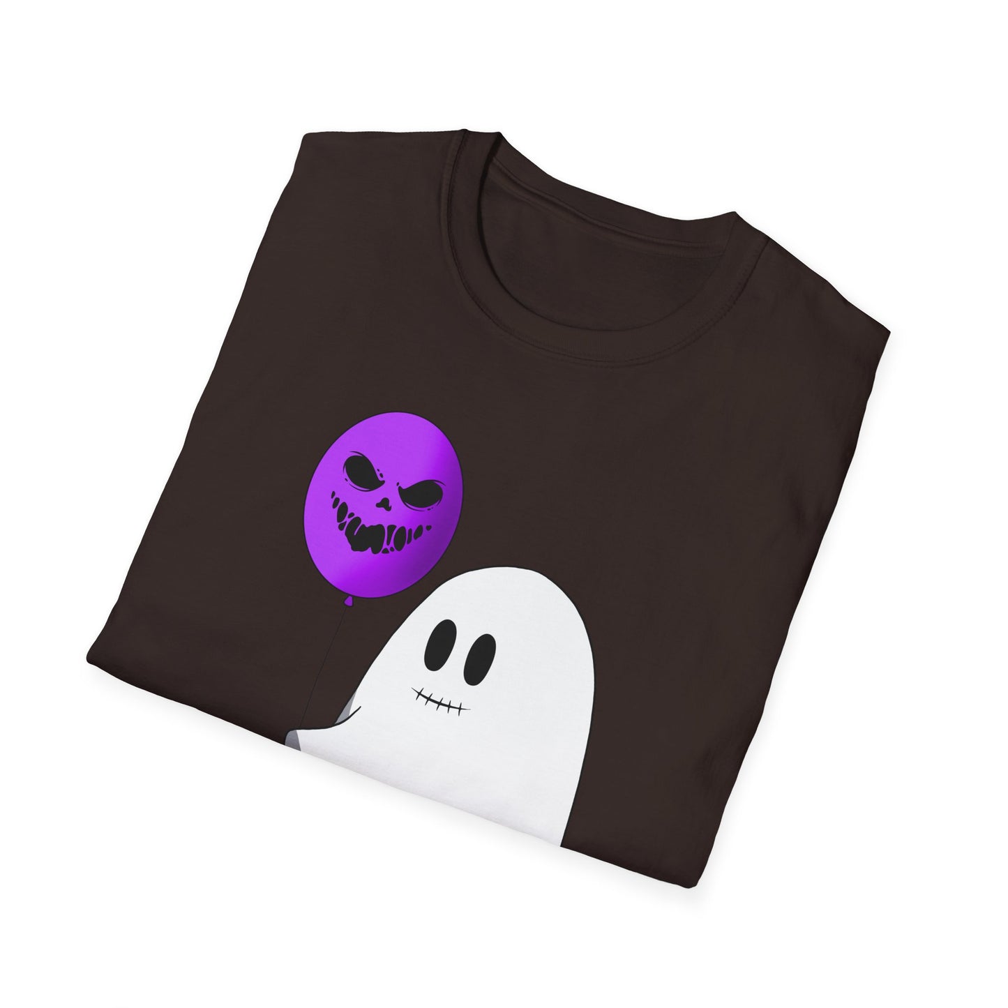 Halloween Balloon Ghost Unisex Softstyle T-Shirt