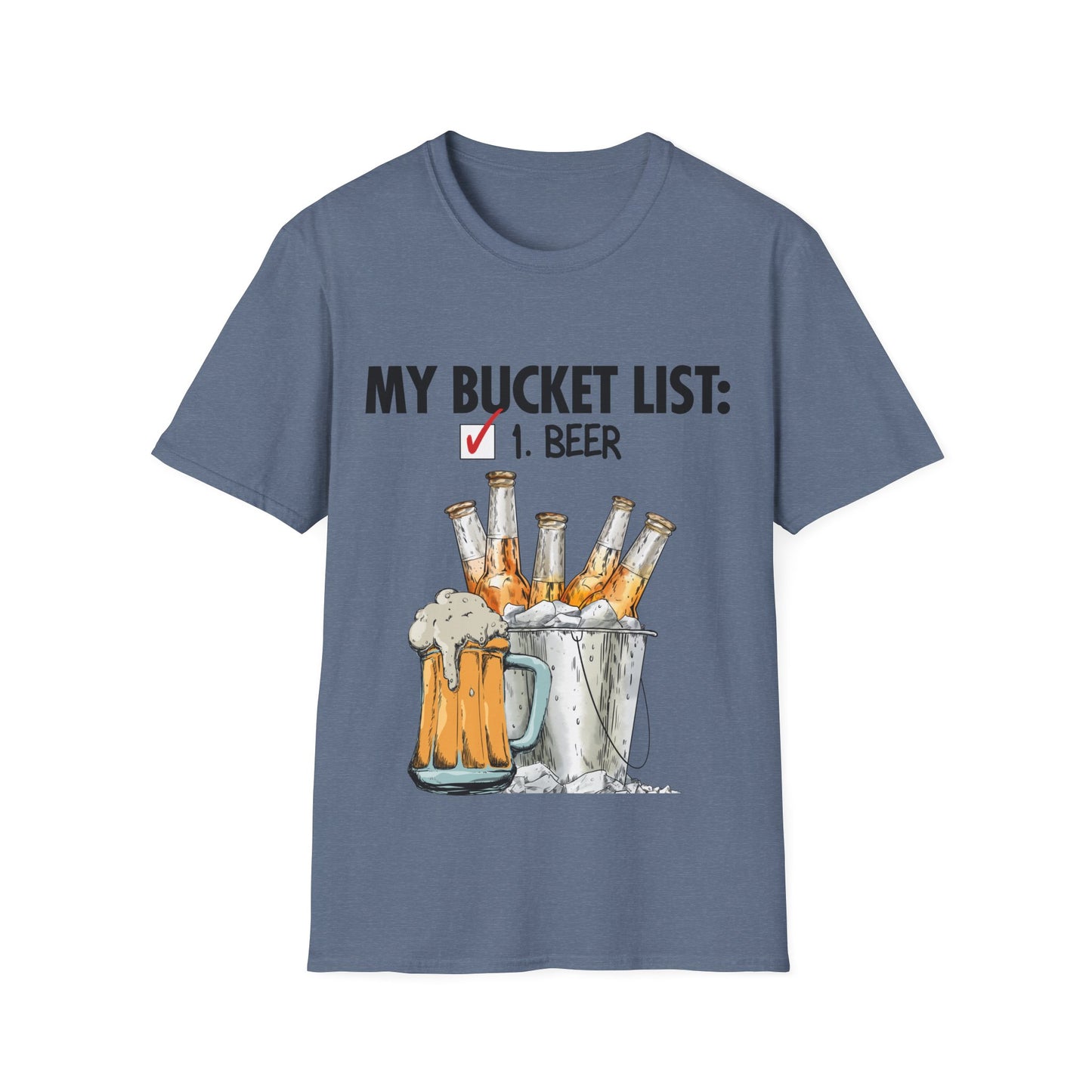 My Beer Bucket List Unisex Softstyle T-Shirt