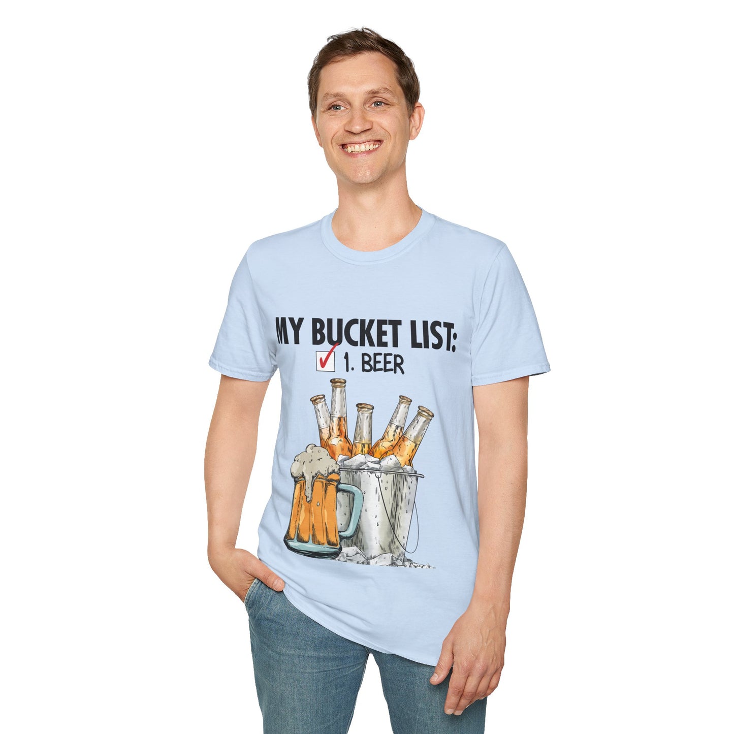 My Beer Bucket List Unisex Softstyle T-Shirt