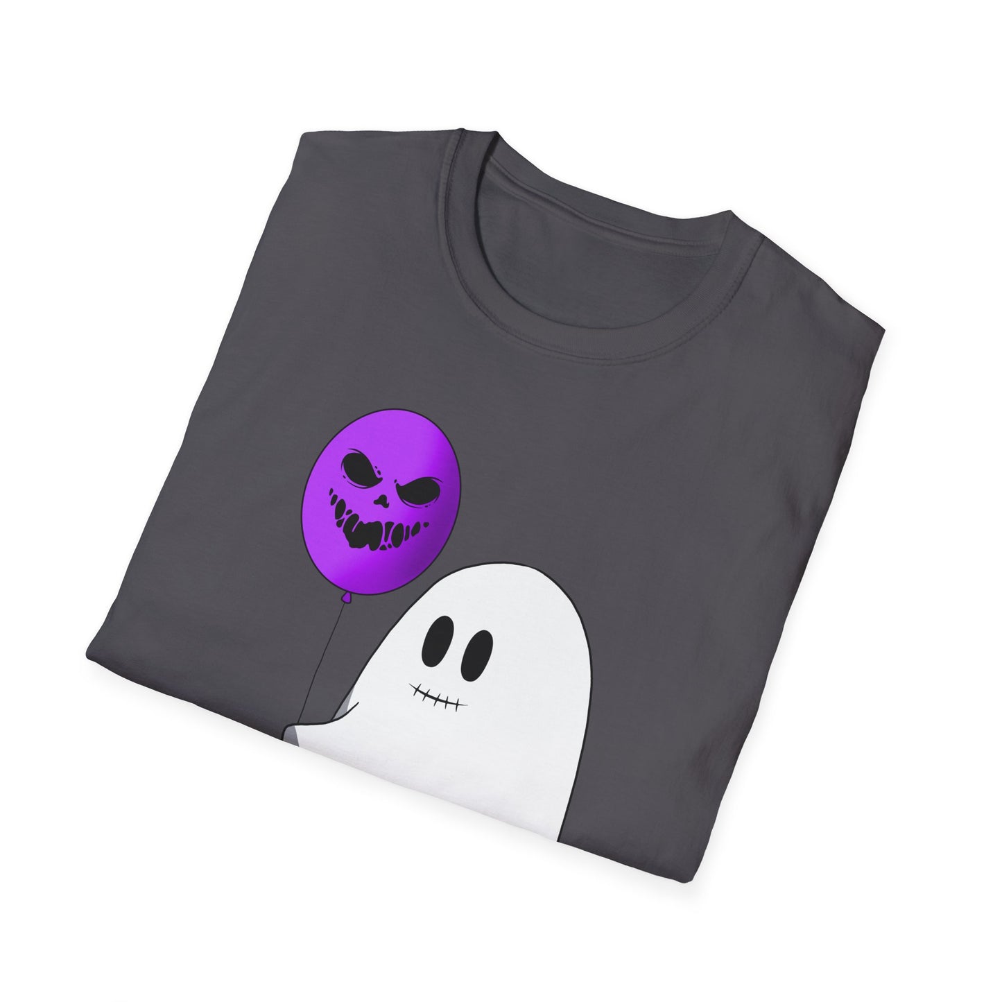 Halloween Balloon Ghost Unisex Softstyle T-Shirt