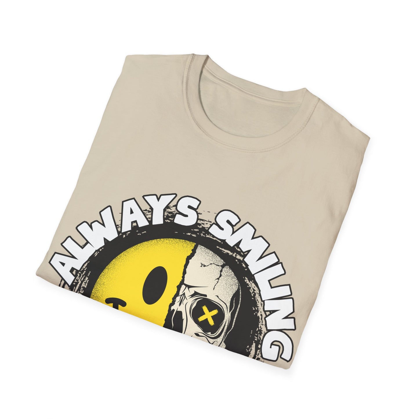 Always Smiling But Dead Inside Unisex Softstyle T-Shirt