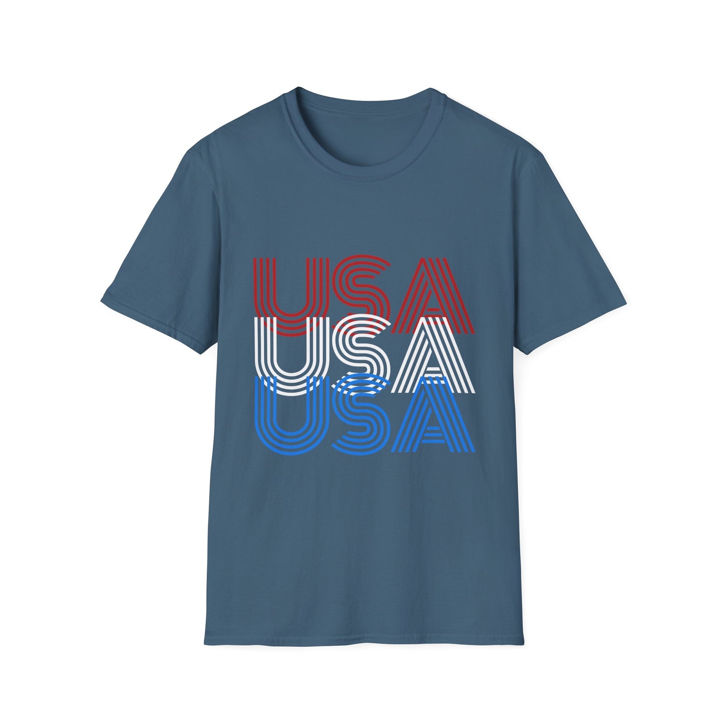 USA USA USA Unisex Softstyle T-Shirt