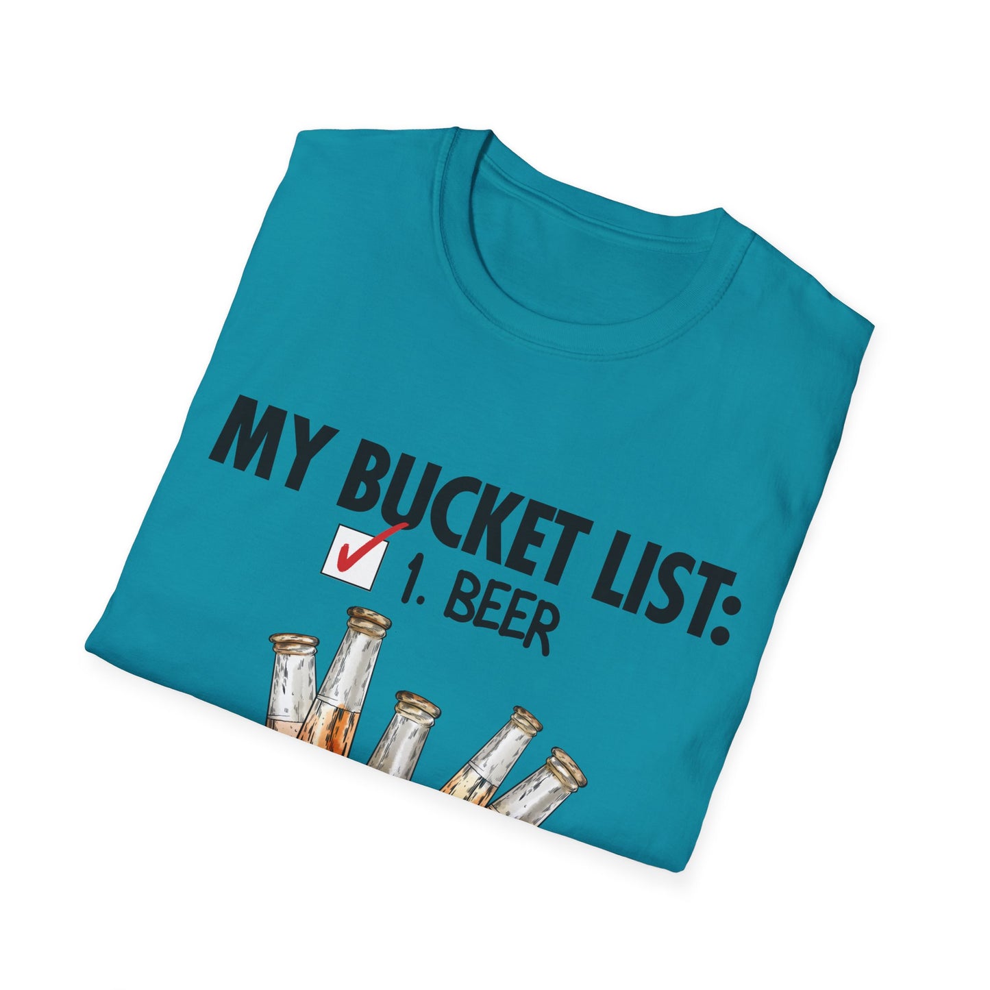 My Beer Bucket List Unisex Softstyle T-Shirt