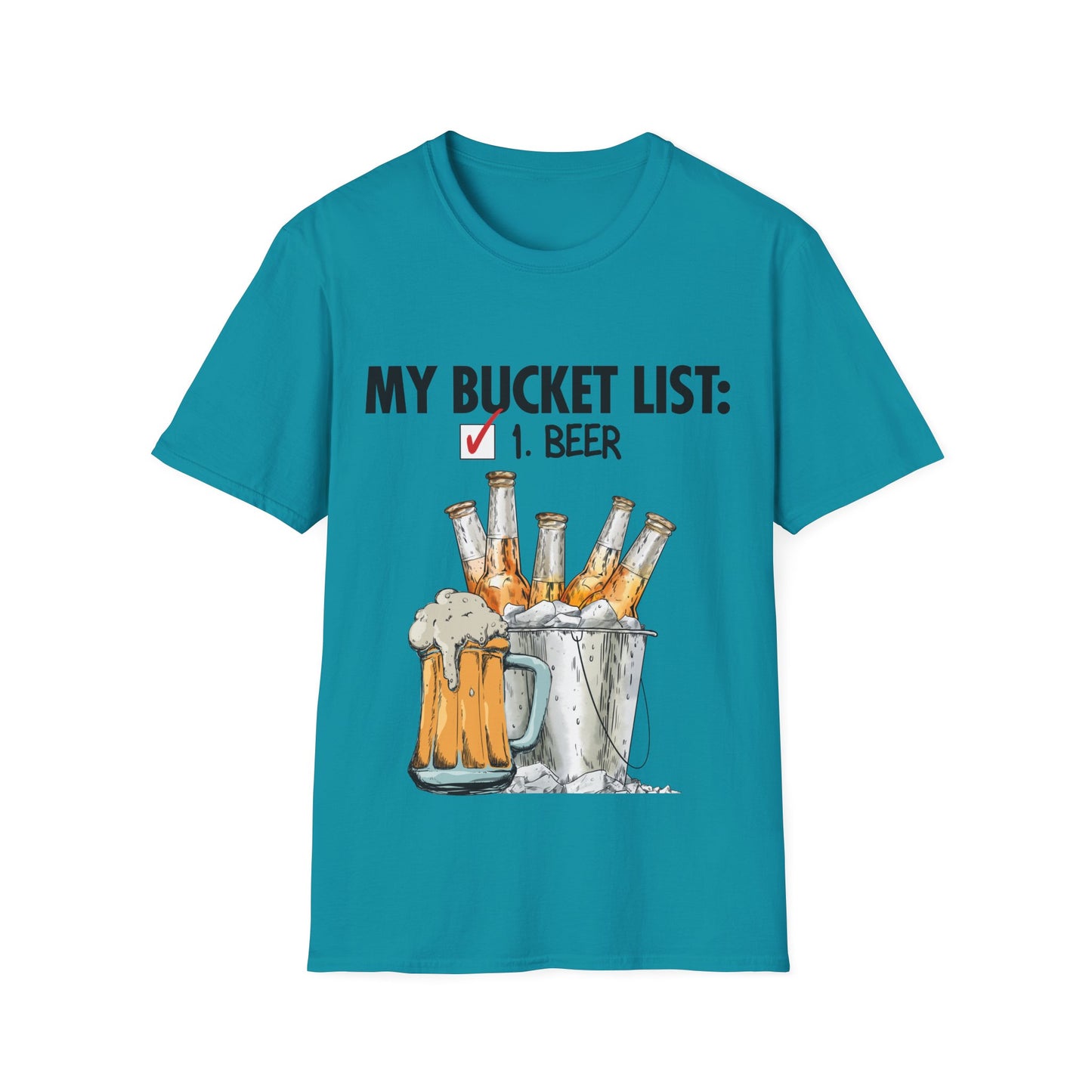 My Beer Bucket List Unisex Softstyle T-Shirt