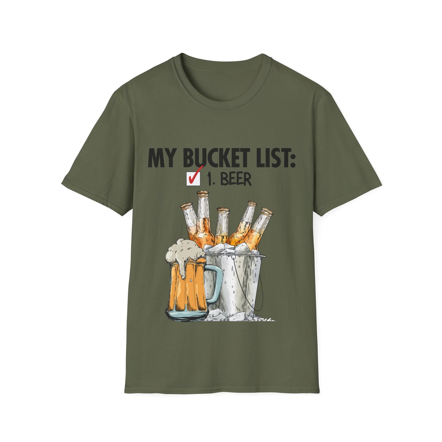 My Beer Bucket List Unisex Softstyle T-Shirt