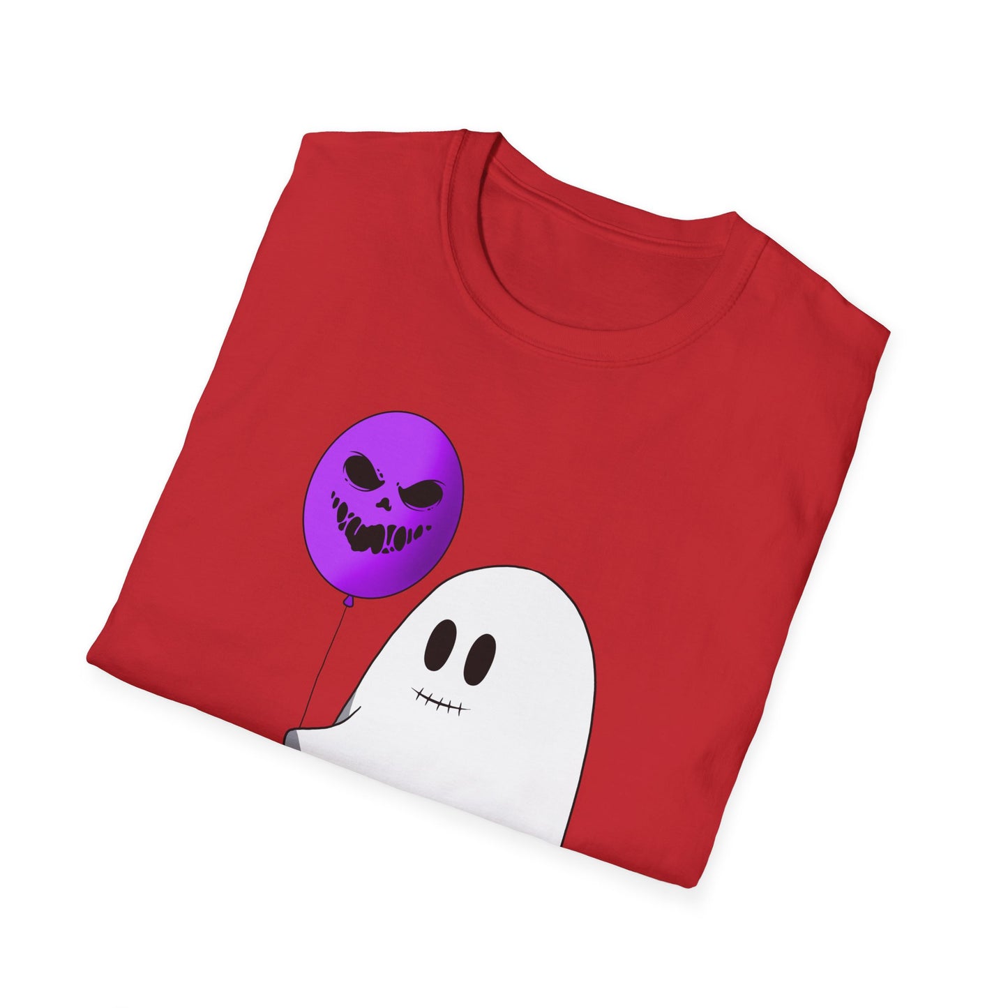 Halloween Balloon Ghost Unisex Softstyle T-Shirt