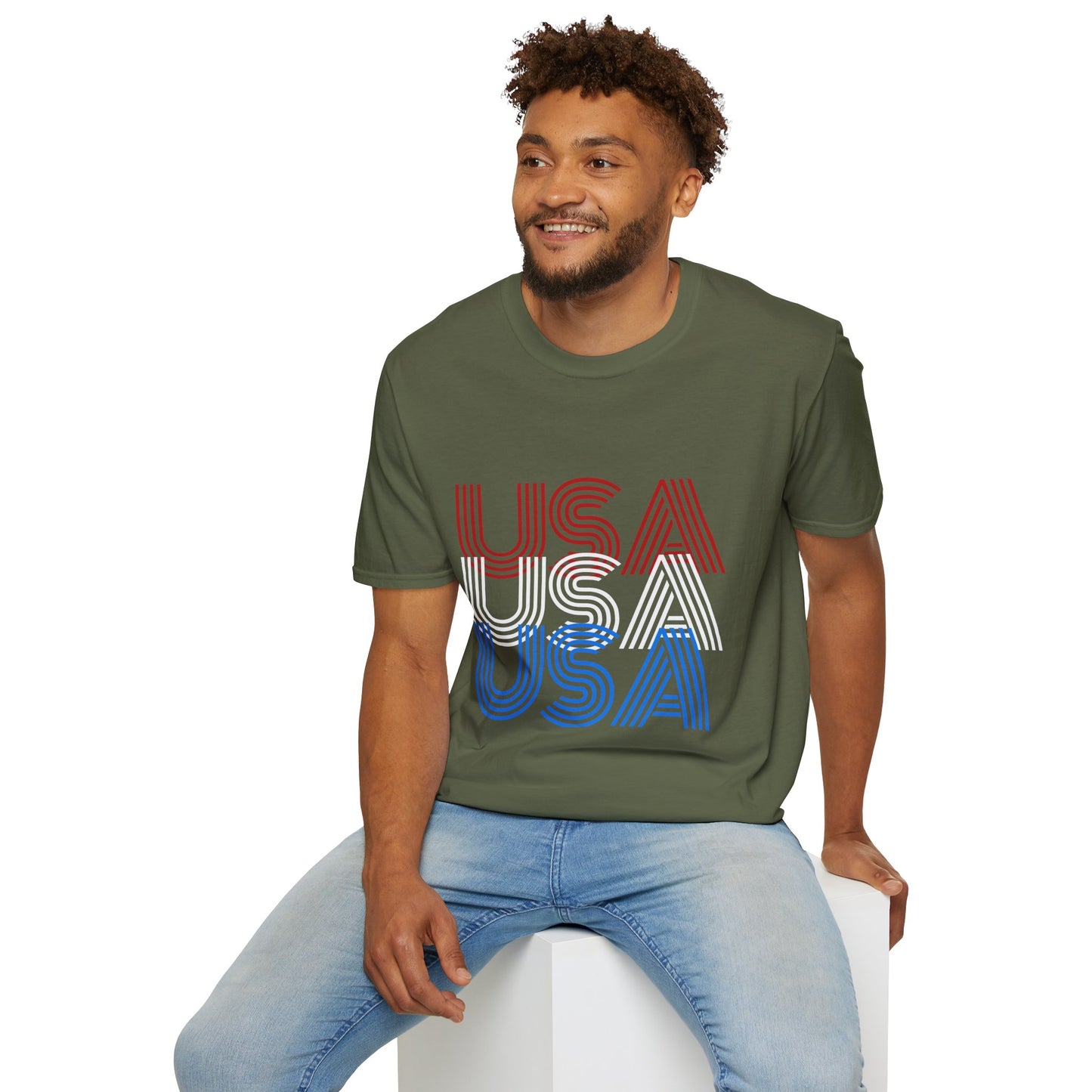 USA USA USA Unisex Softstyle T-Shirt