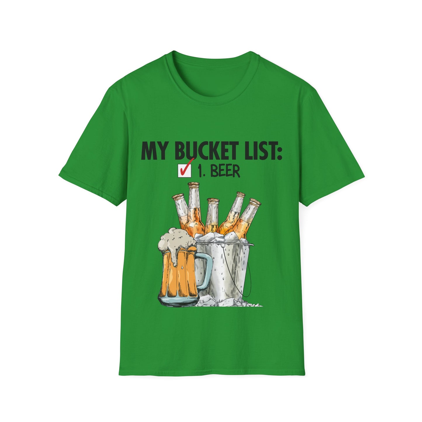 My Beer Bucket List Unisex Softstyle T-Shirt