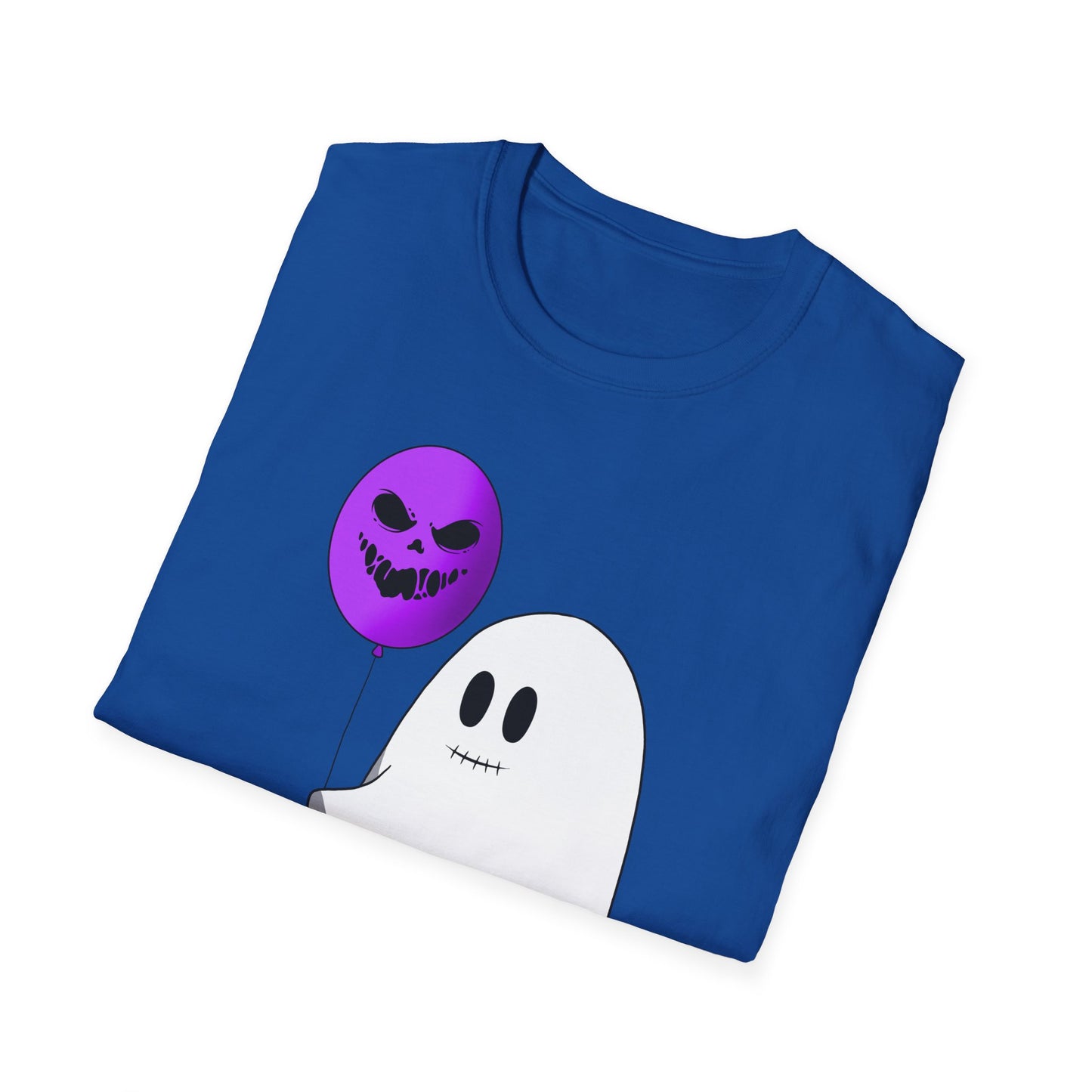Halloween Balloon Ghost Unisex Softstyle T-Shirt