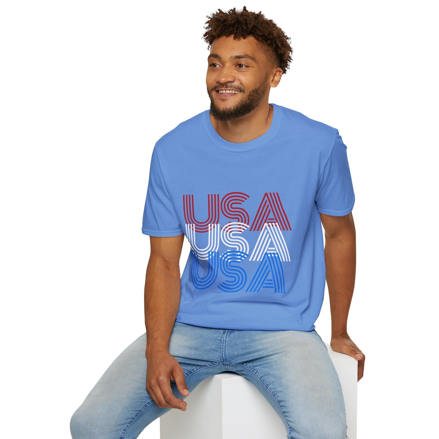USA USA USA Unisex Softstyle T-Shirt