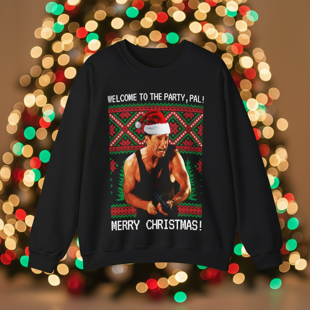 Merry Christmas McClane Unisex Heavy Blend™ Crewneck Sweatshirt