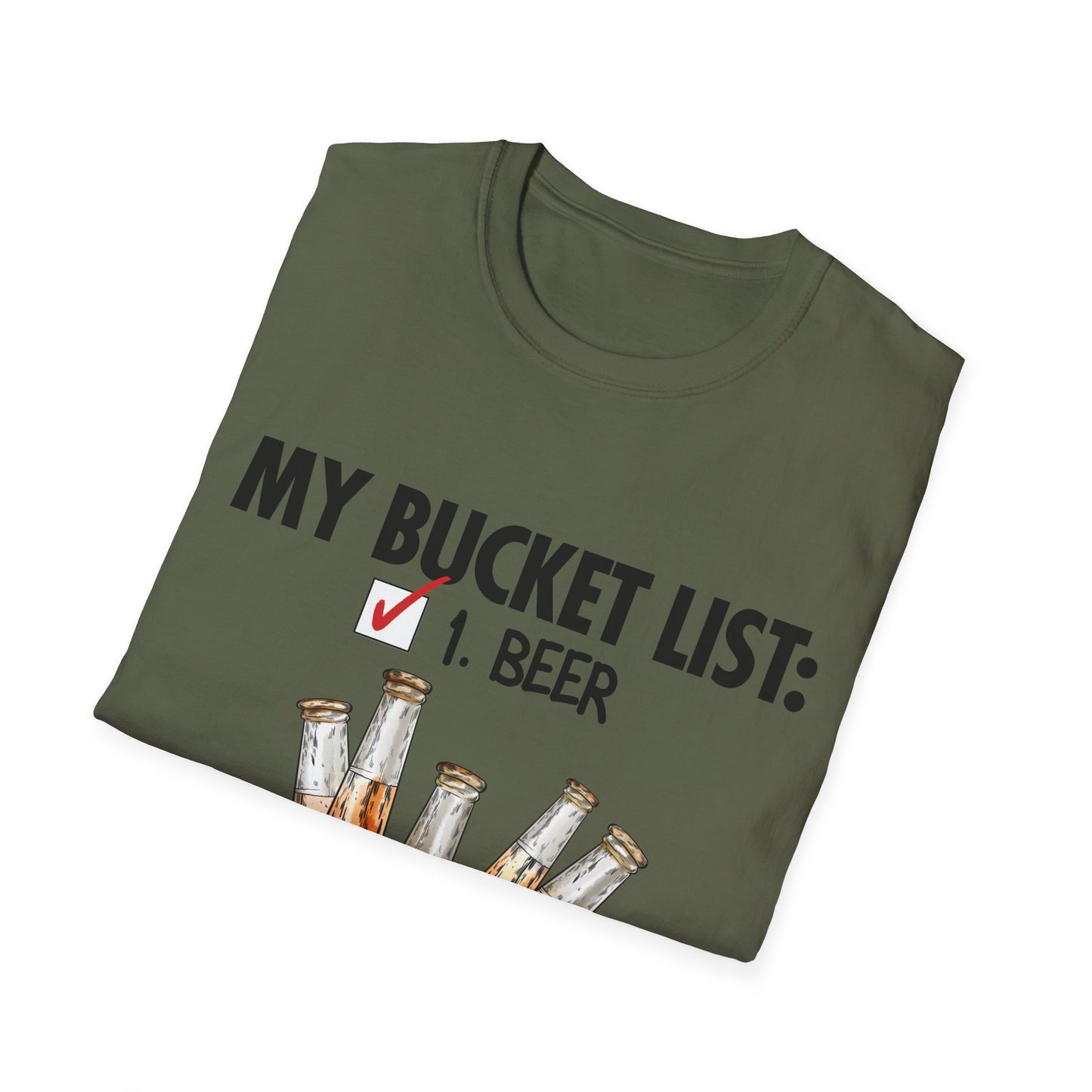 My Beer Bucket List Unisex Softstyle T-Shirt