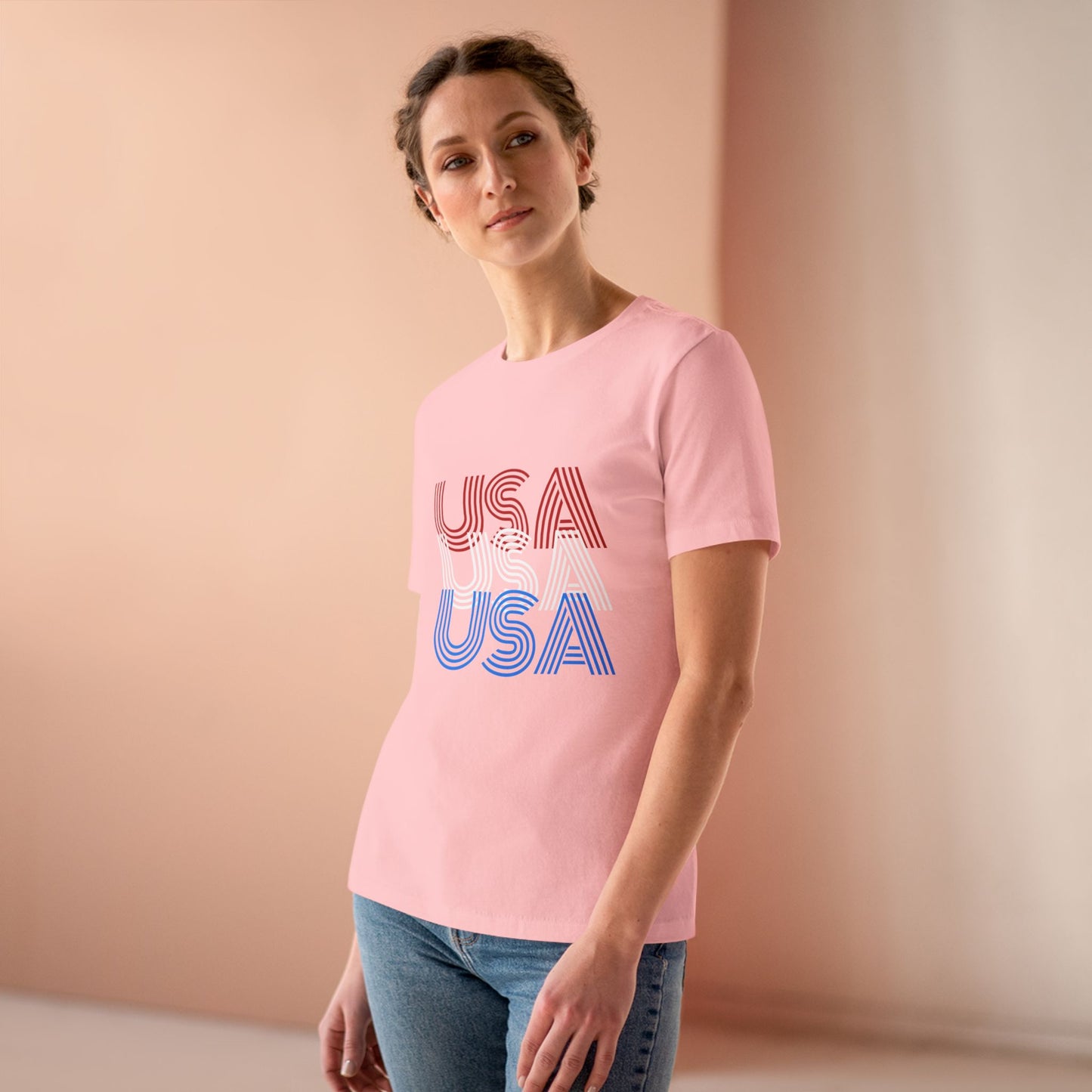 USA USA USA Women's Cotton Tee