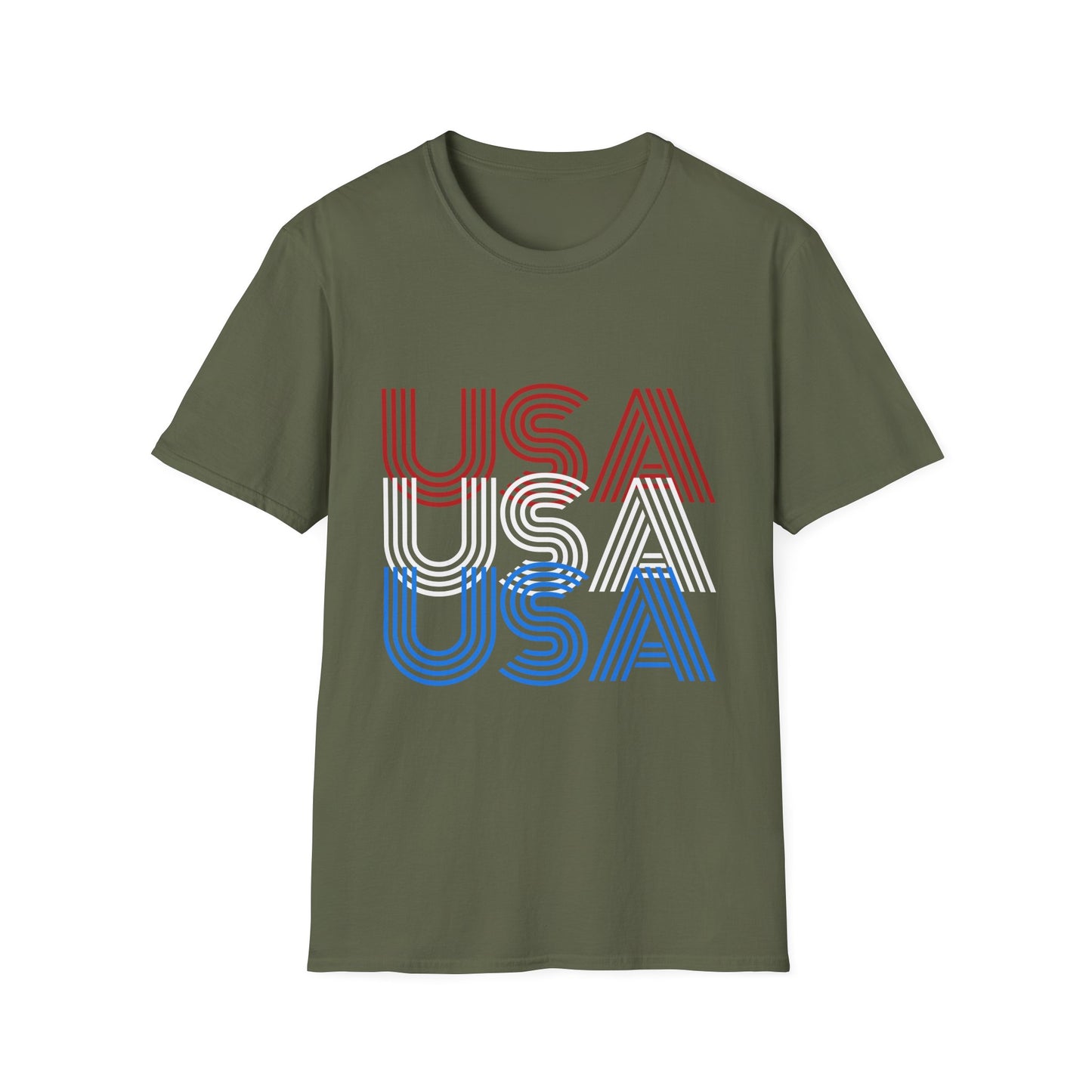 USA USA USA Unisex Softstyle T-Shirt
