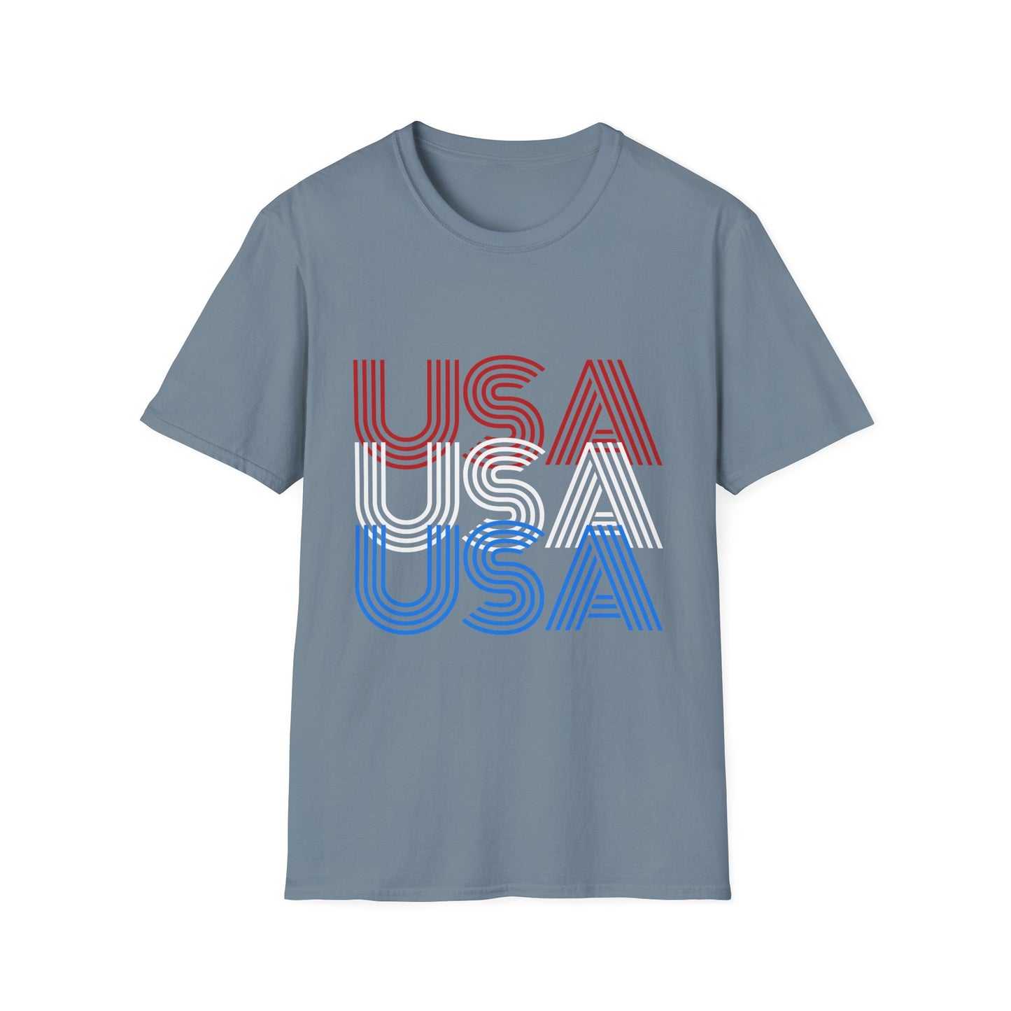 USA USA USA Unisex Softstyle T-Shirt
