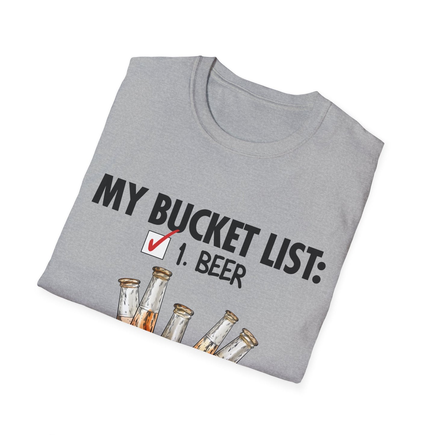 My Beer Bucket List Unisex Softstyle T-Shirt