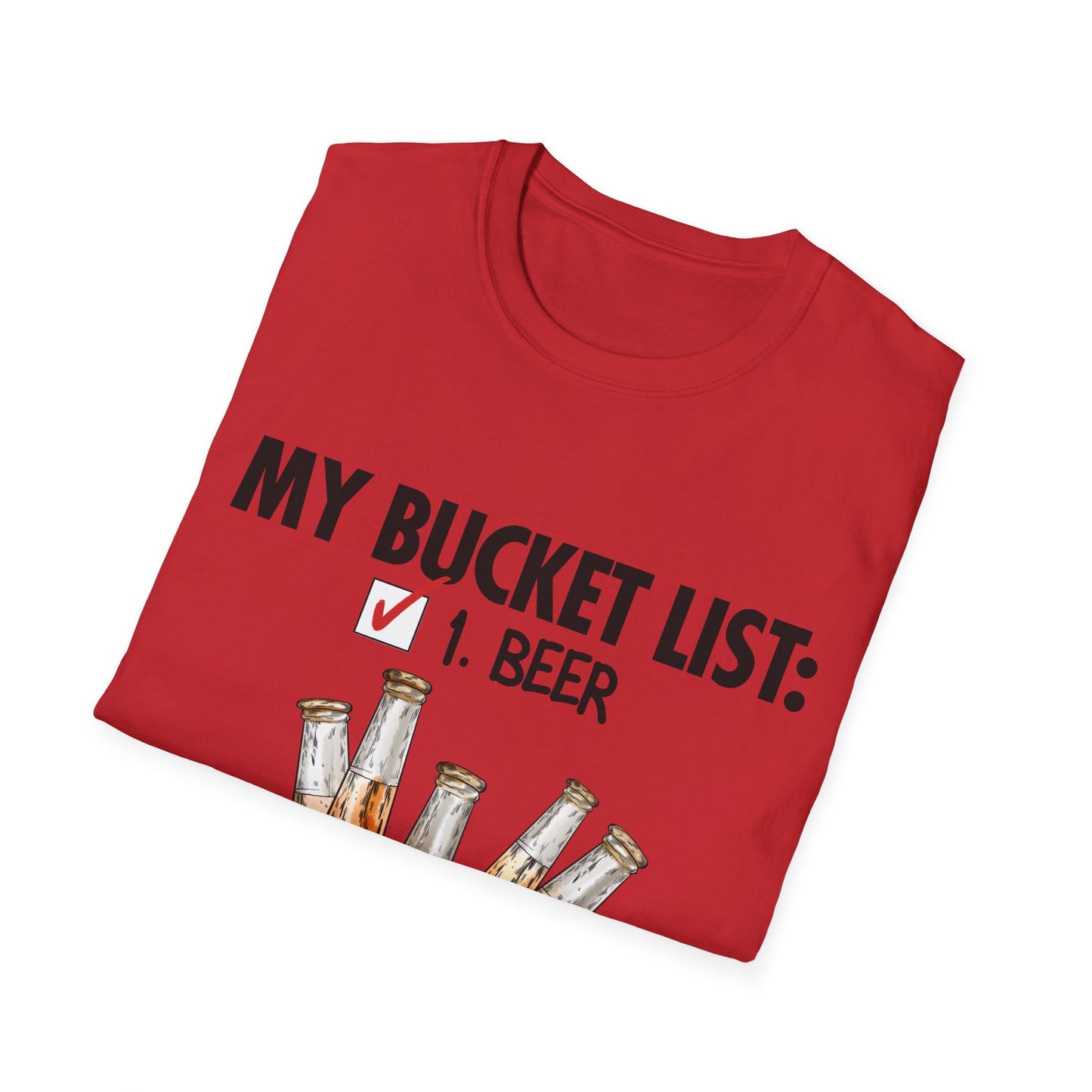 My Beer Bucket List Unisex Softstyle T-Shirt