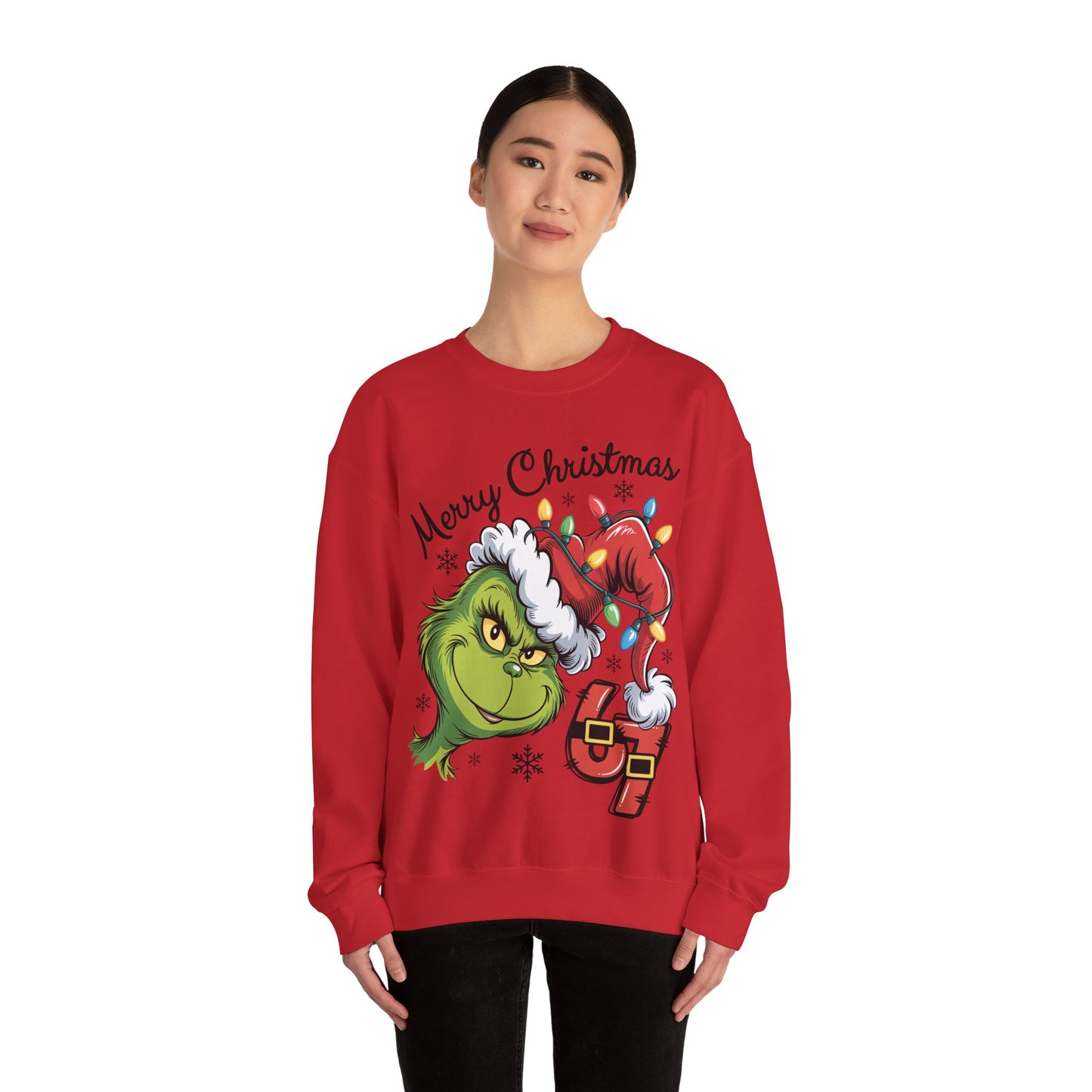 Grinch 6 7 Six Seven Unisex Heavy Blend™ Crewneck Sweatshirt