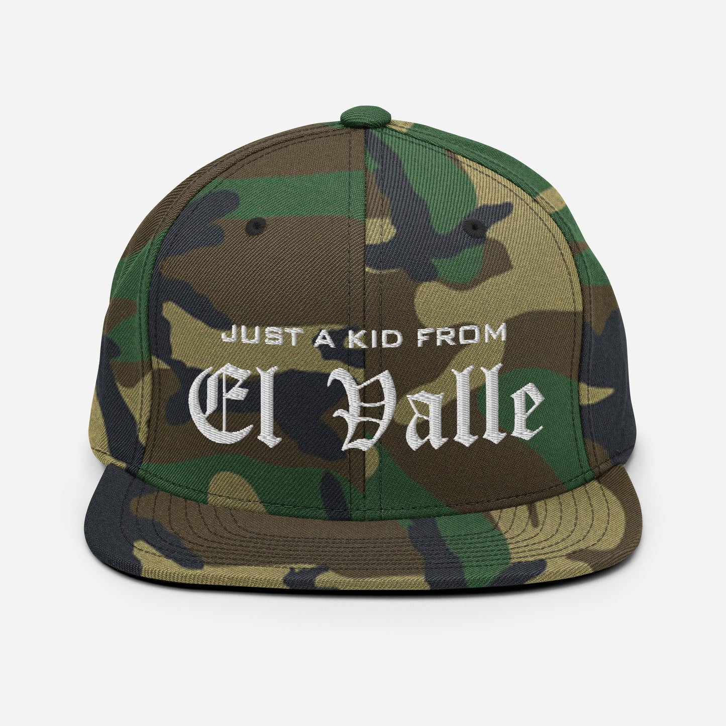 Just a kid from EL VALLE Snapback Hat