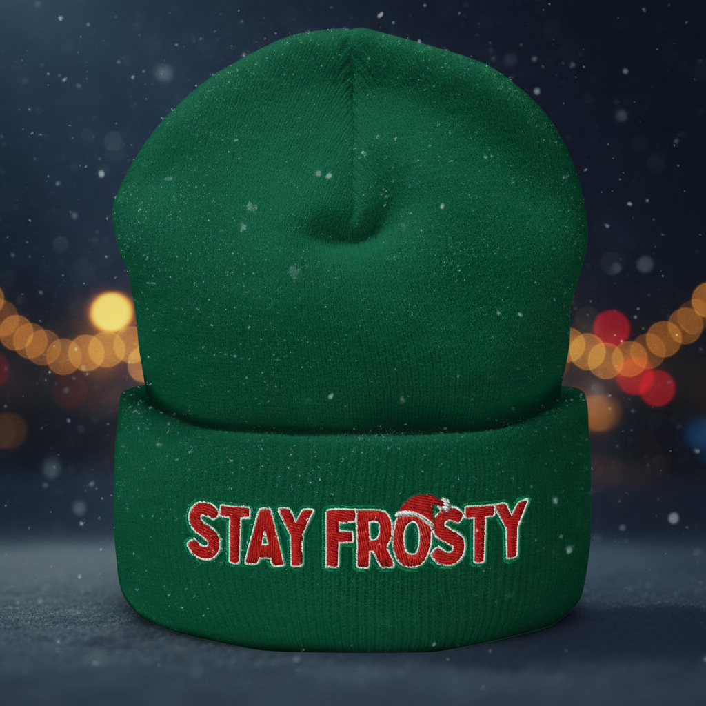 Stay Frosty Cuffed Beanie