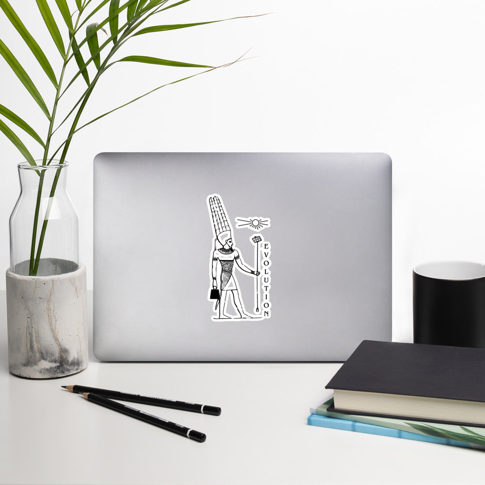 Egyptian Pharaoh Evolution Bubble-free stickers