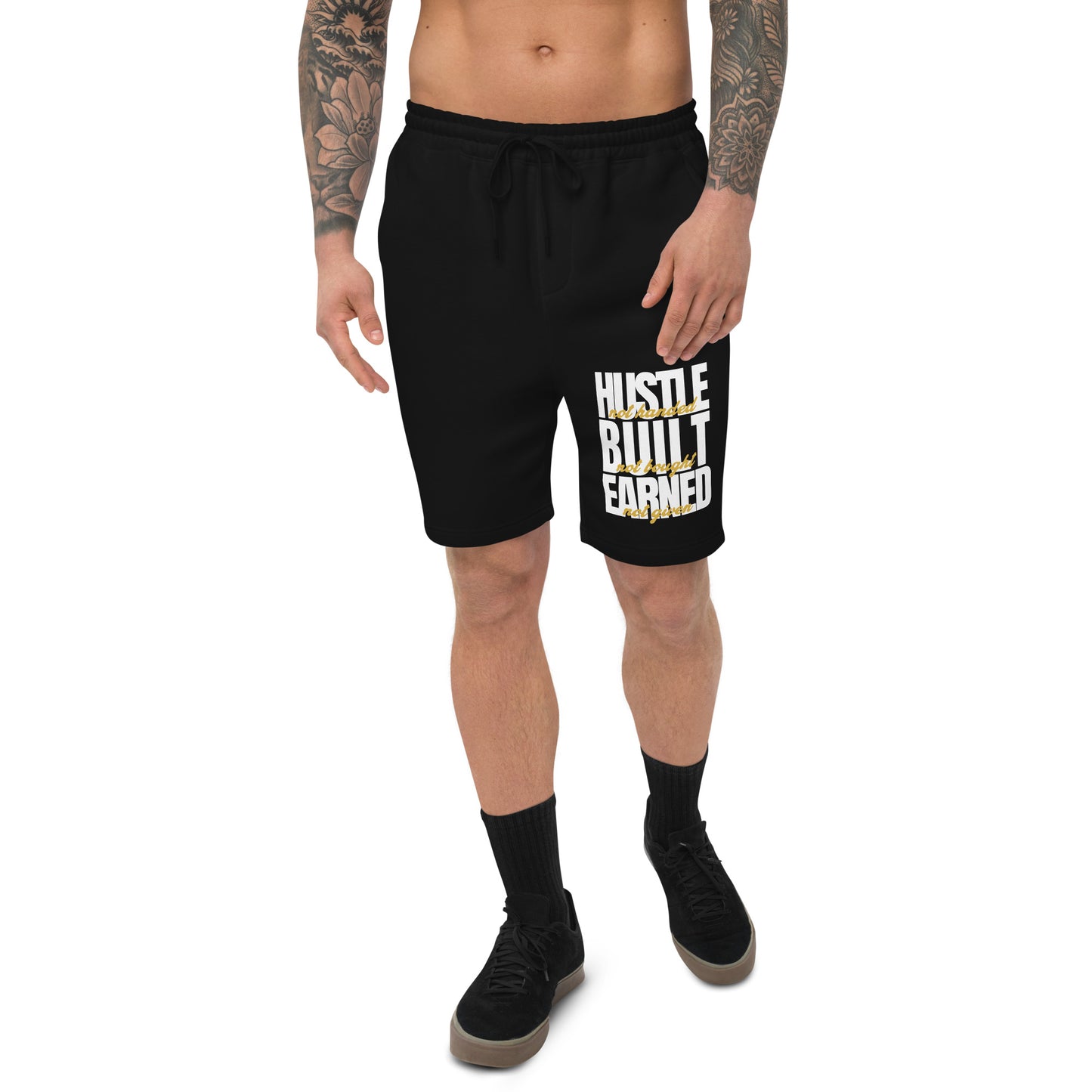 Hustle Built Earned Men's fleece shorts
