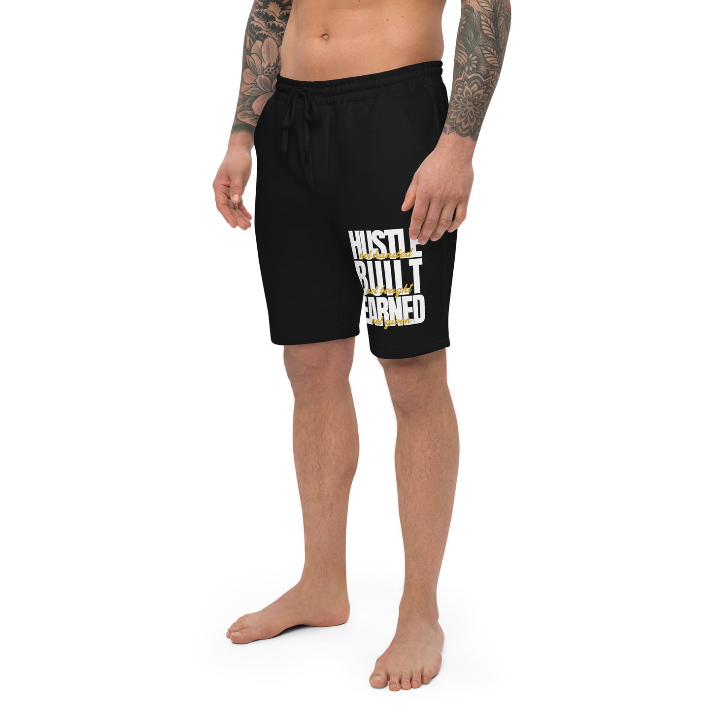 Hustle Built Earned Men's fleece shorts