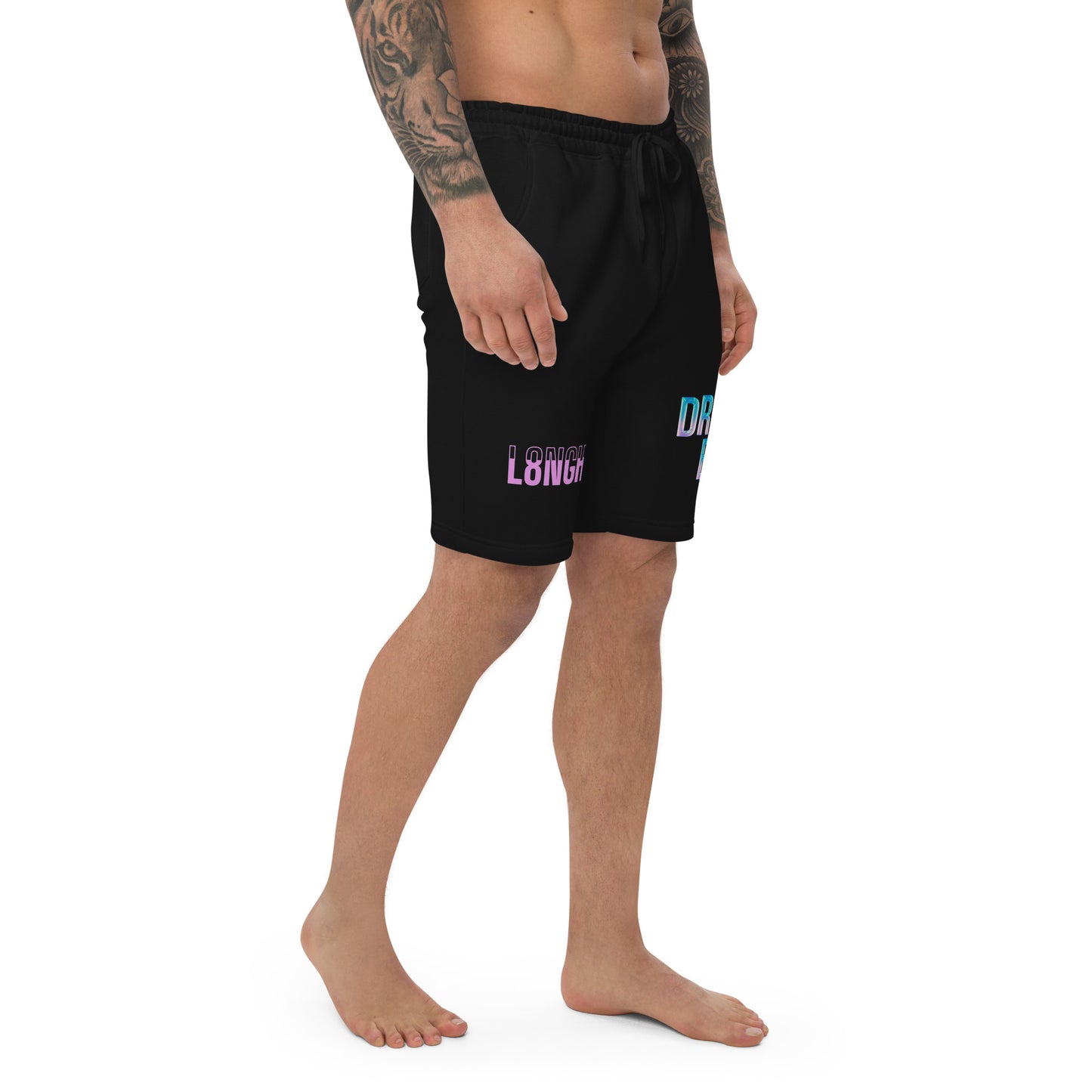 DREAM BIG hologram Men's fleece shorts