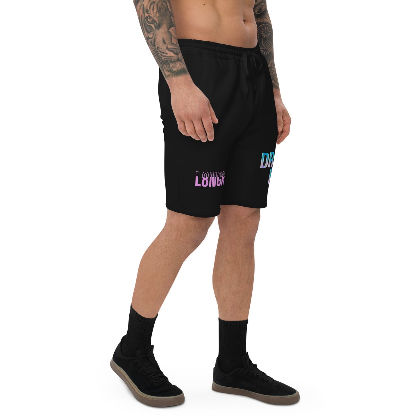 DREAM BIG hologram Men's fleece shorts
